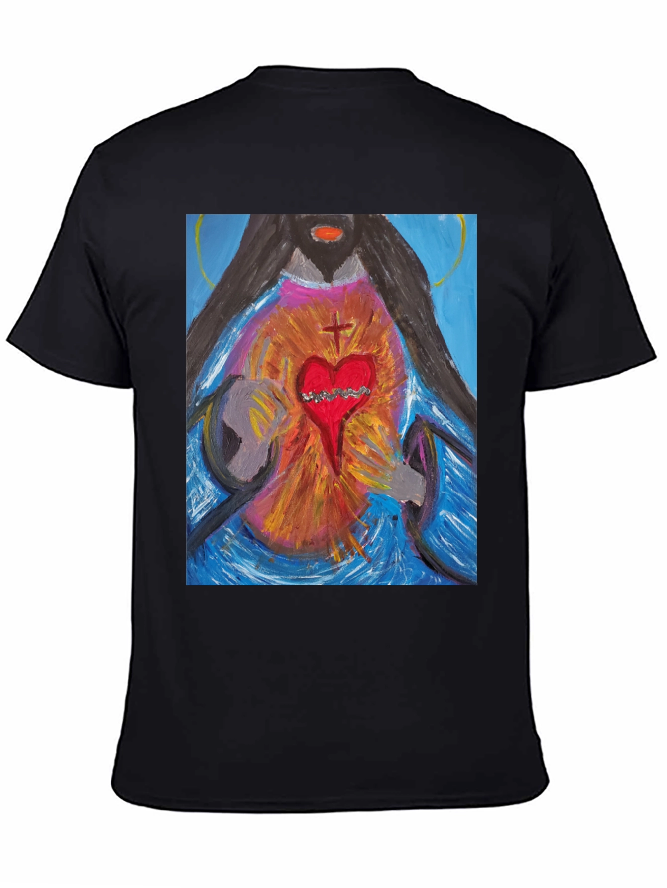 Sacred Heart Graphic Tee - Artistic Expression