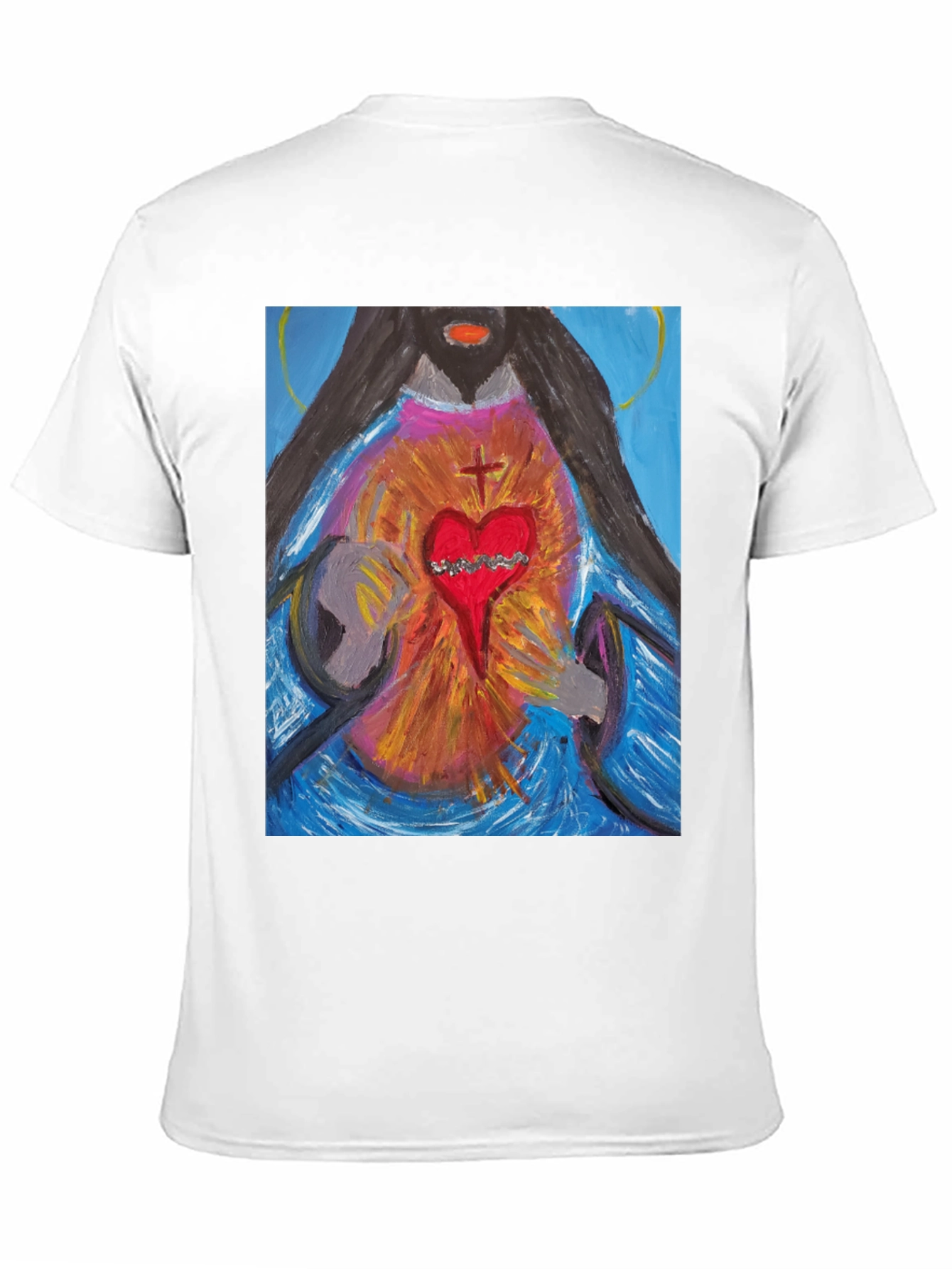 Sacred Heart Graphic Tee - Artistic Expression