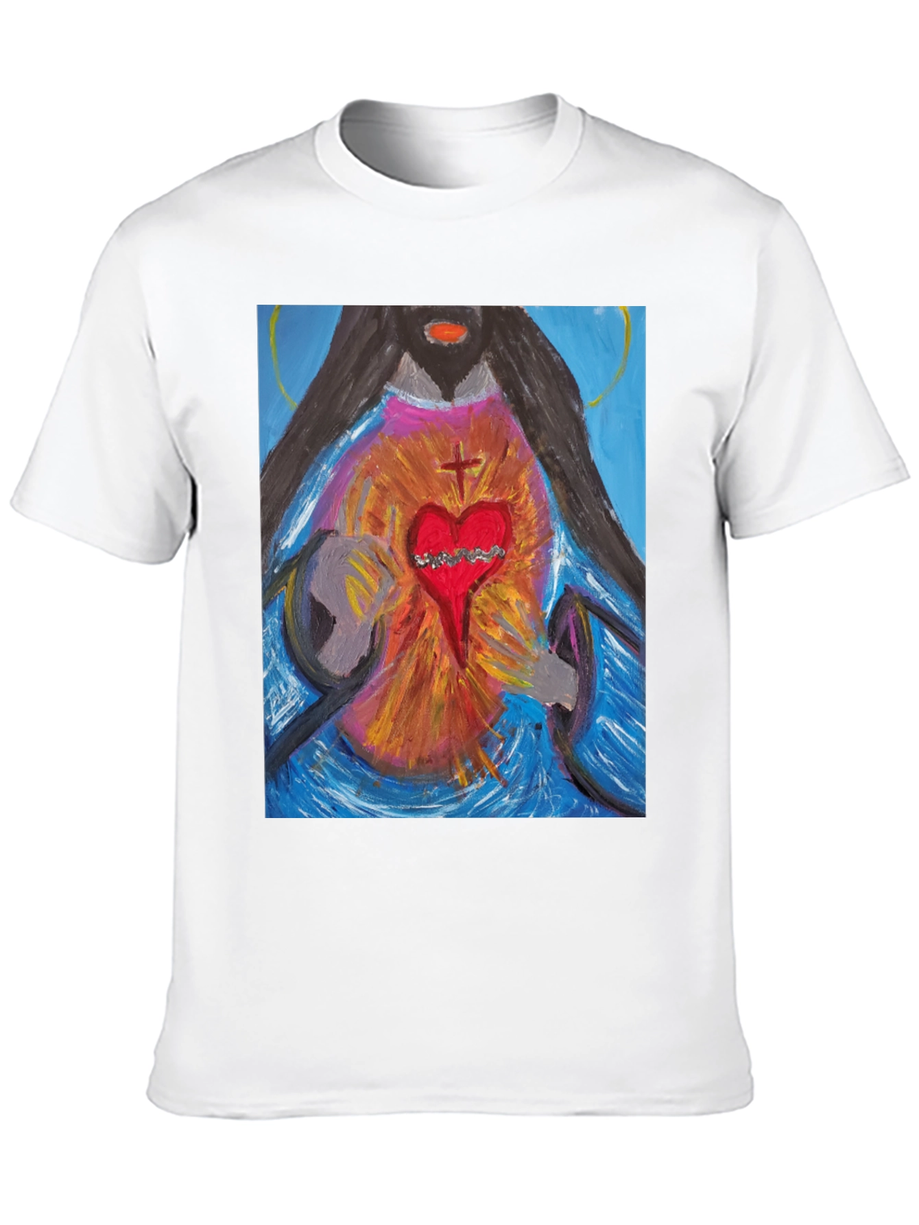 Sacred Heart Graphic Tee - Artistic Expression