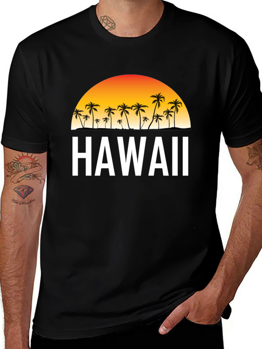 Hawaii Sunset Graphic Tee - Island Style