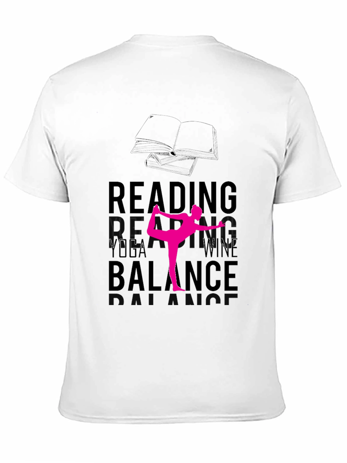 Reading Yoga Wine Balance T-Shirt