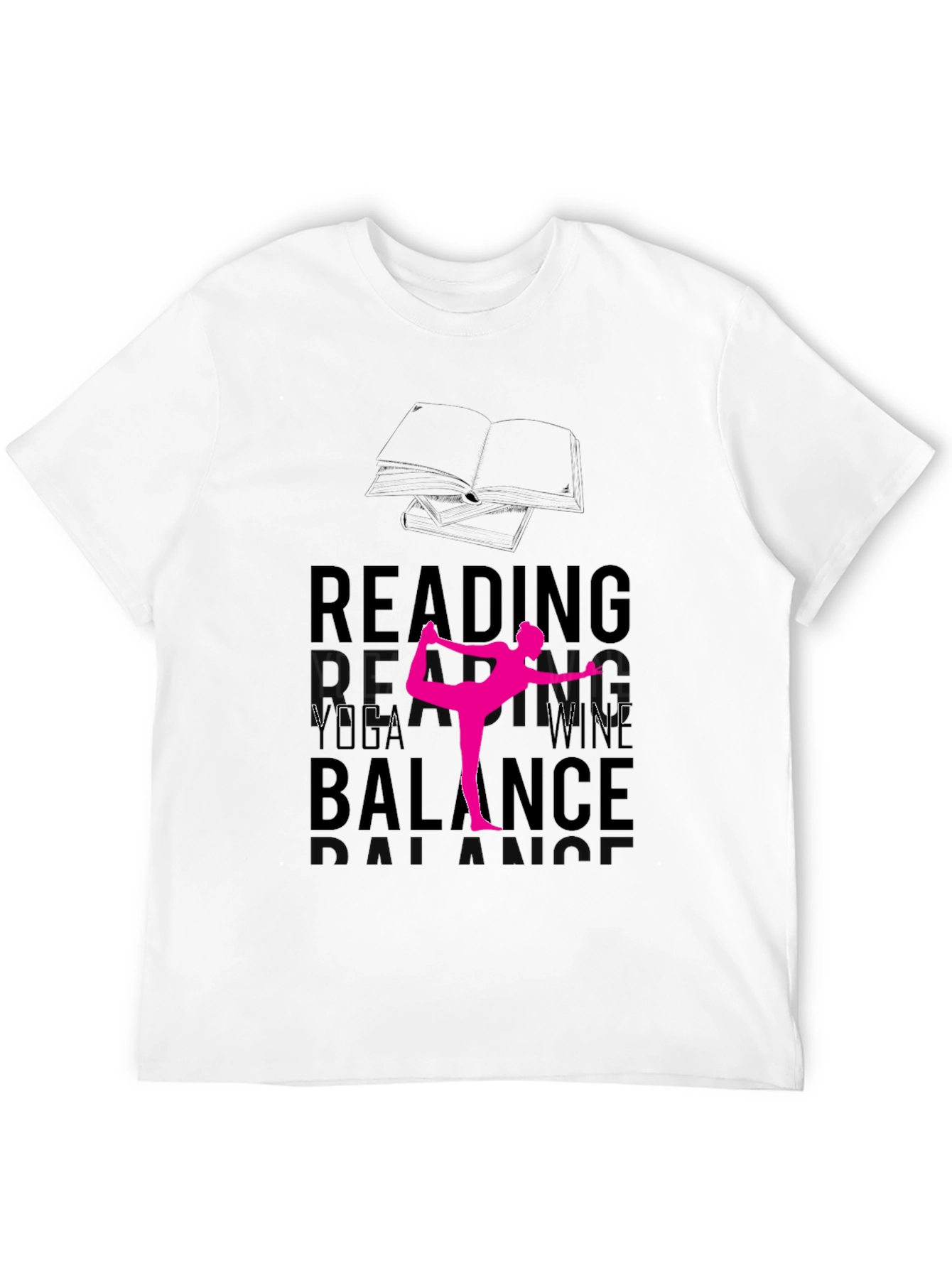 Reading Yoga Wine Balance T-Shirt
