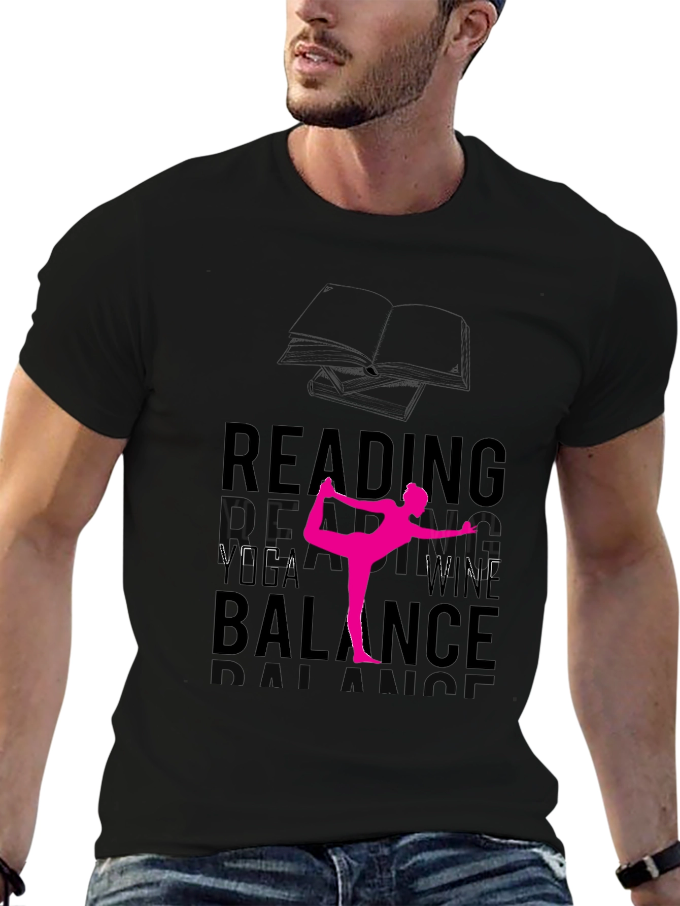 Reading Yoga Wine Balance T-Shirt