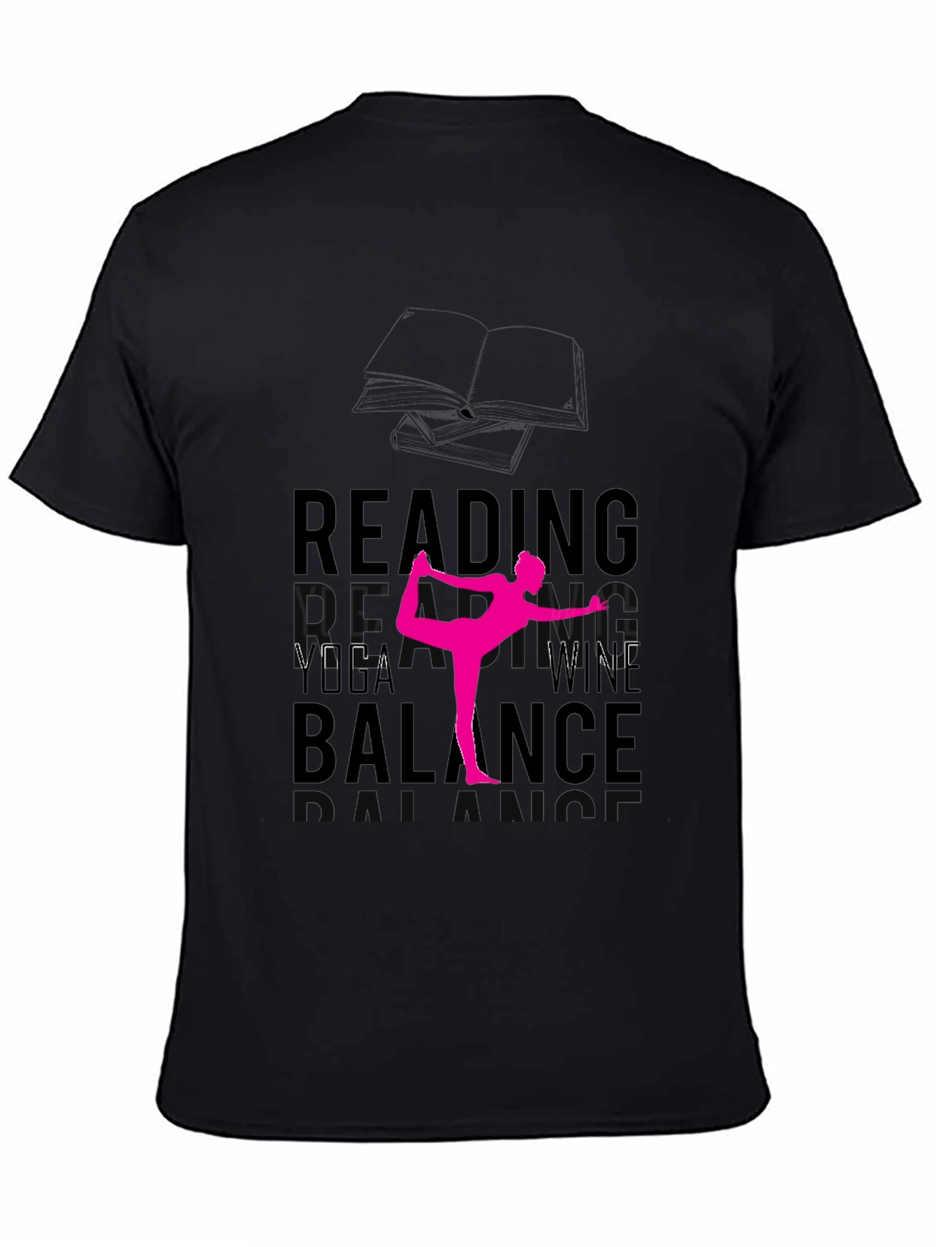 Reading Yoga Wine Balance T-Shirt