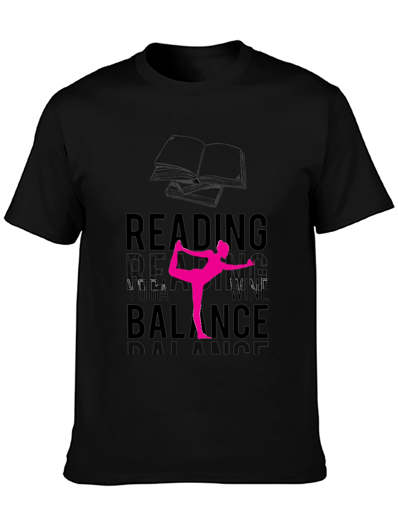 Reading Yoga Wine Balance T-Shirt