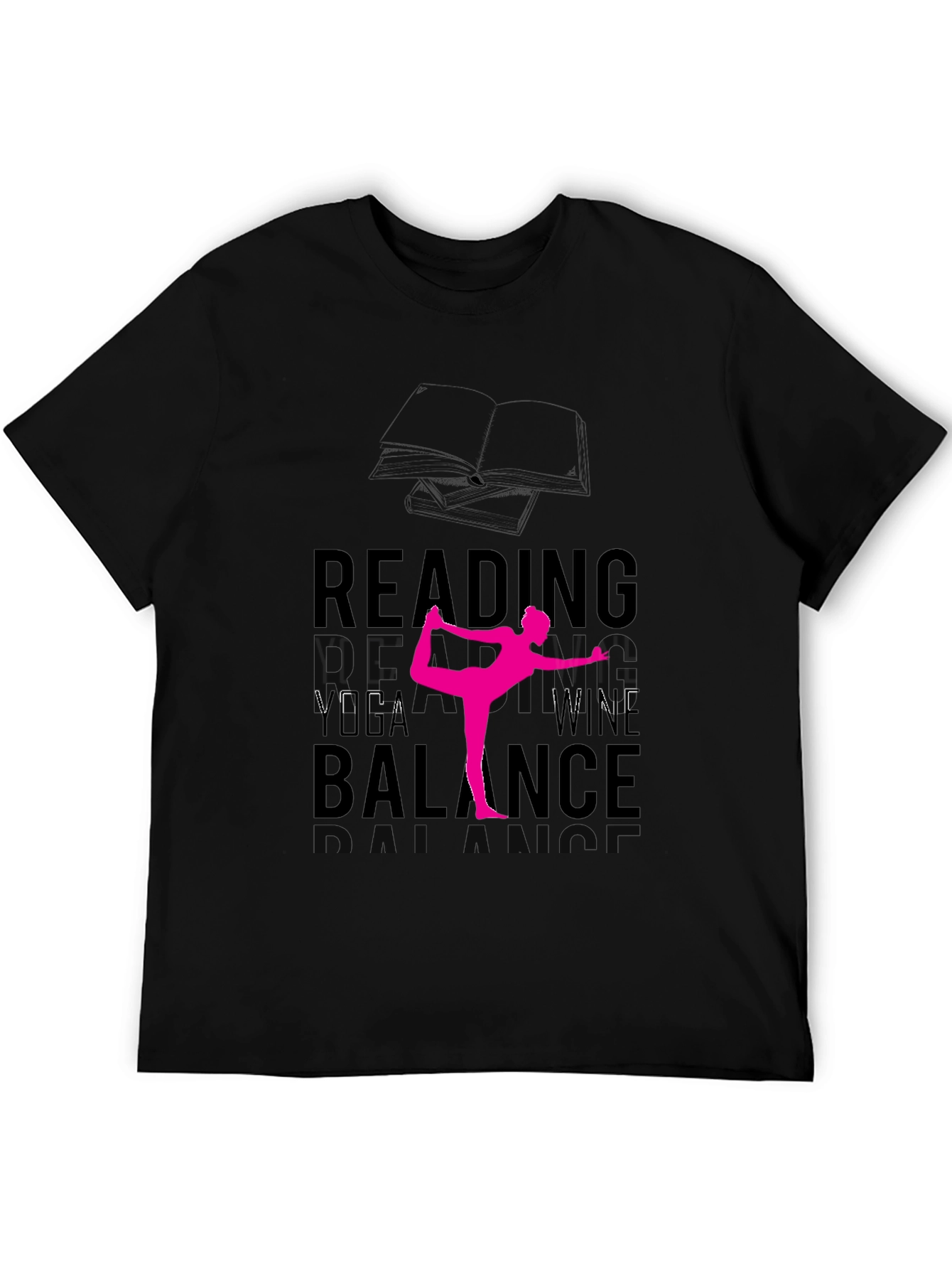 Reading Yoga Wine Balance T-Shirt