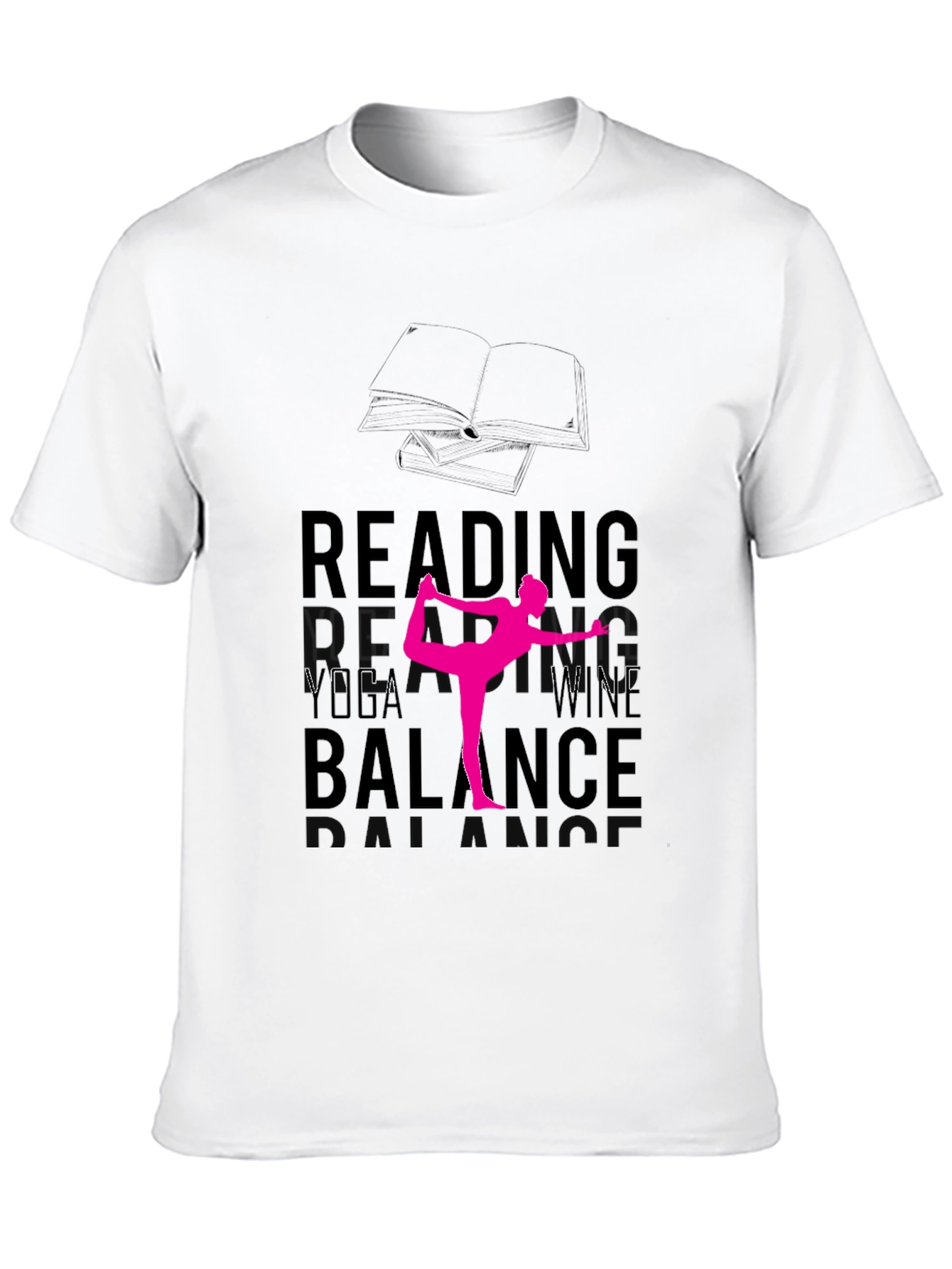 Reading Yoga Wine Balance T-Shirt