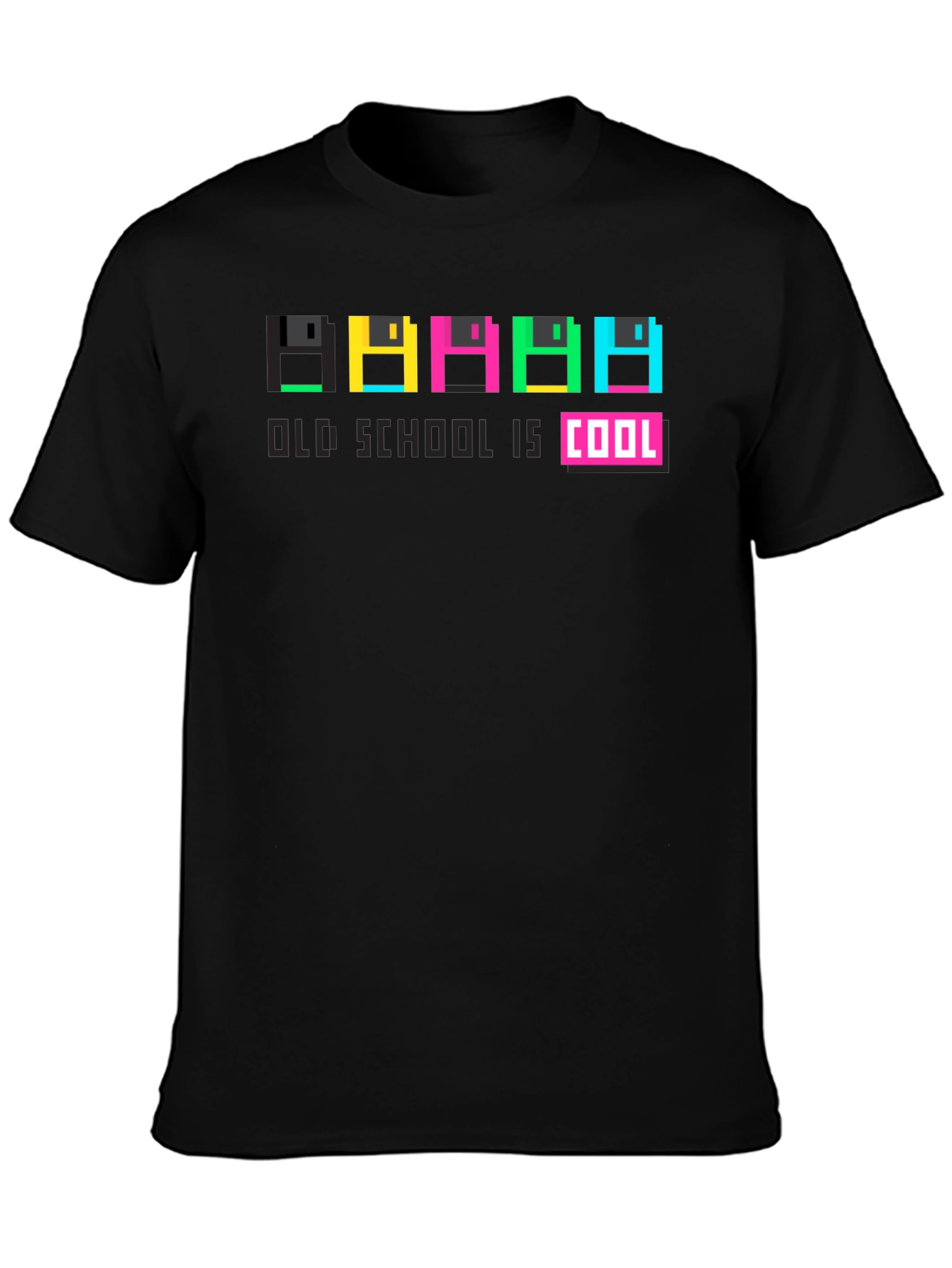Old School Is Cool Retro Floppy Disk T-Shirt