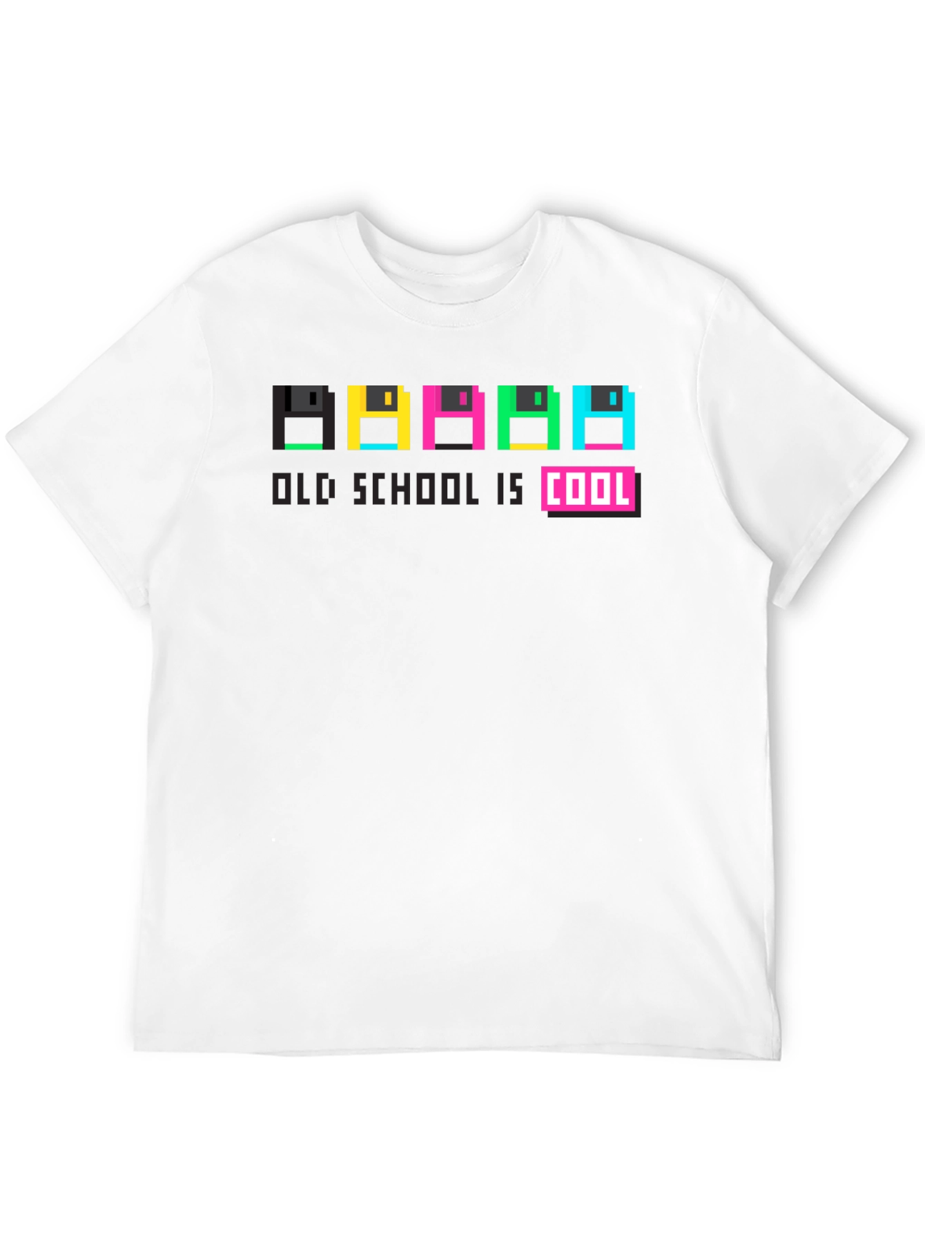 Old School Is Cool Retro Floppy Disk T-Shirt