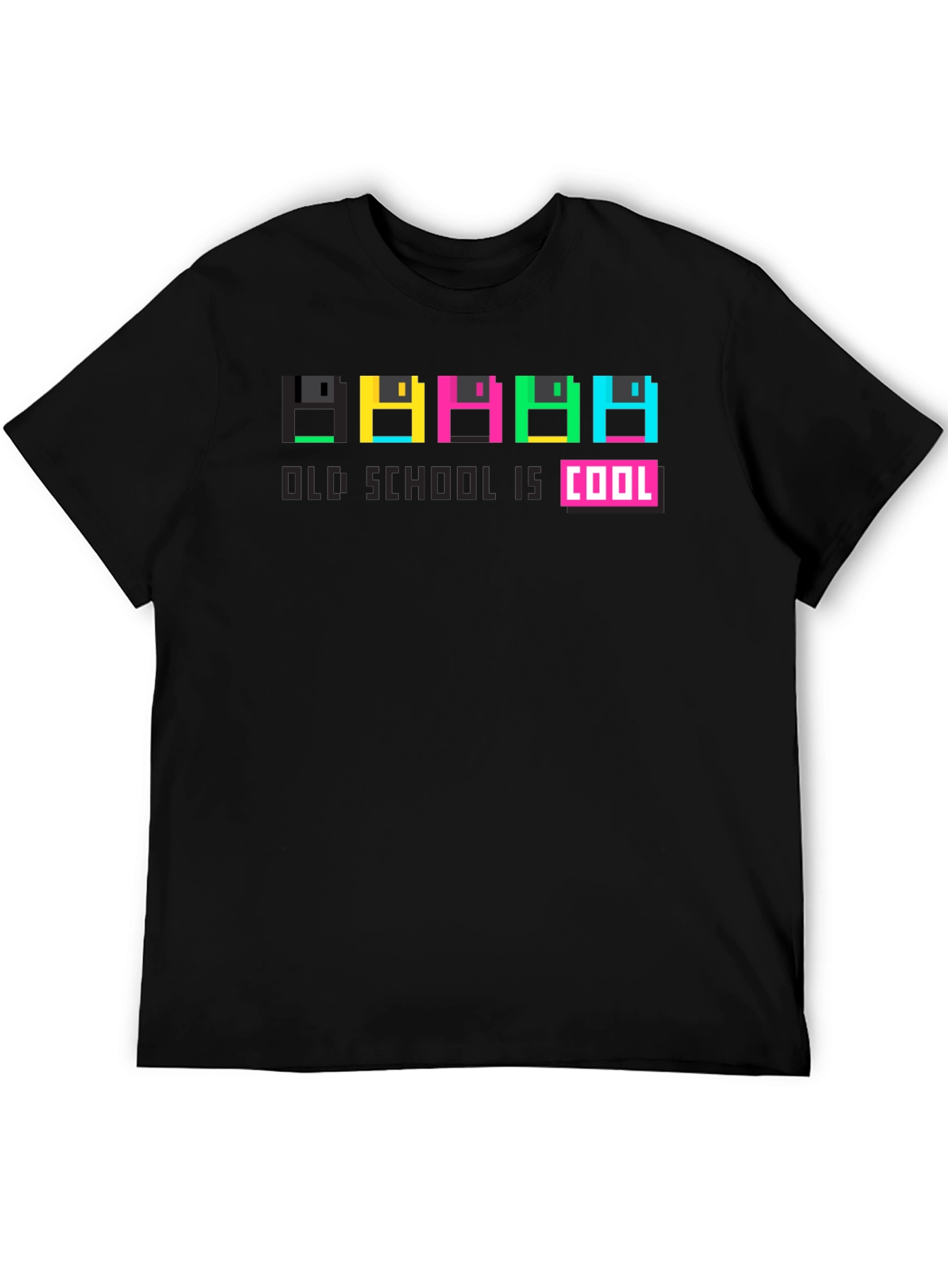 Old School Is Cool Retro Floppy Disk T-Shirt