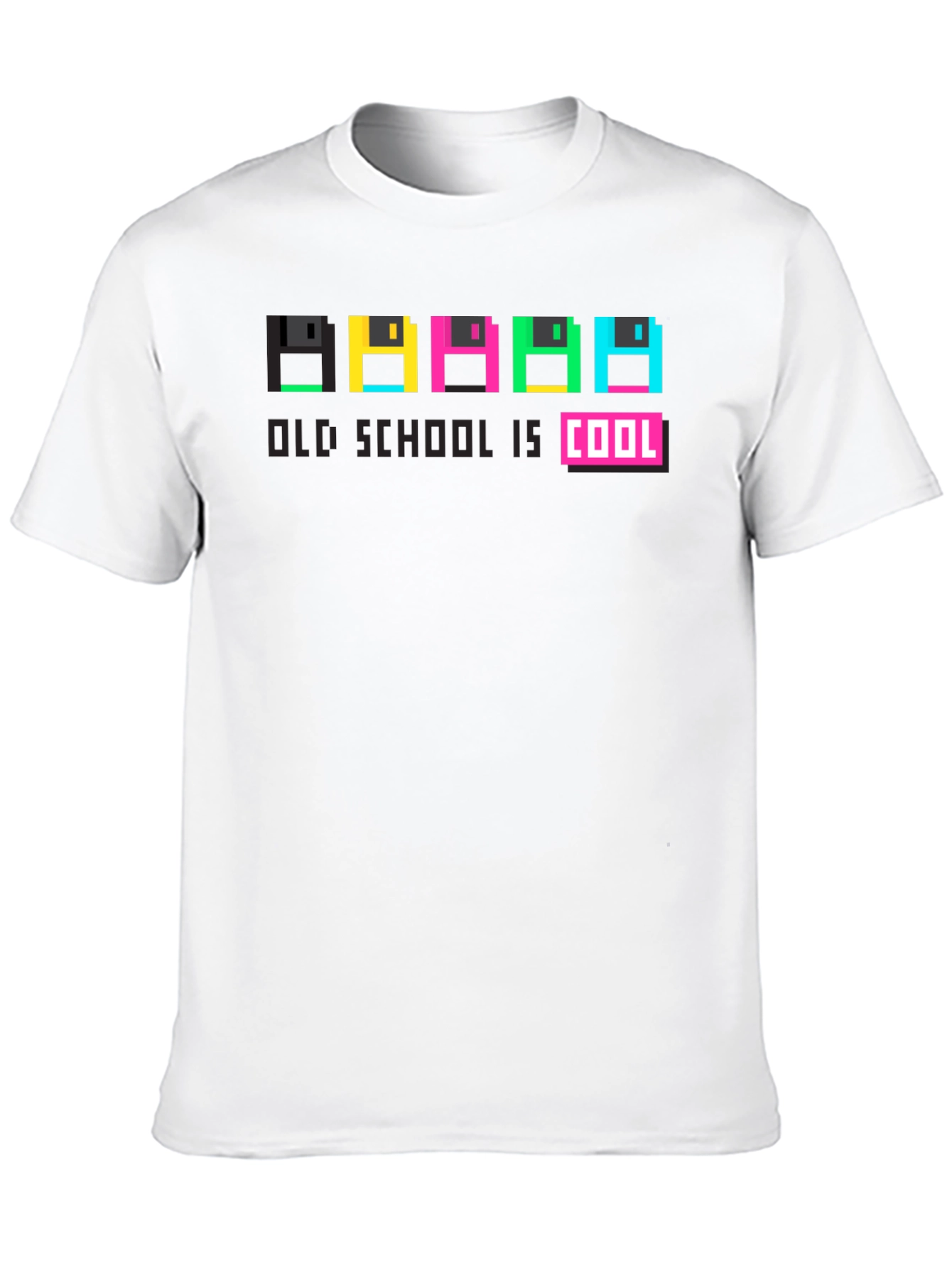 Old School Is Cool Retro Floppy Disk T-Shirt