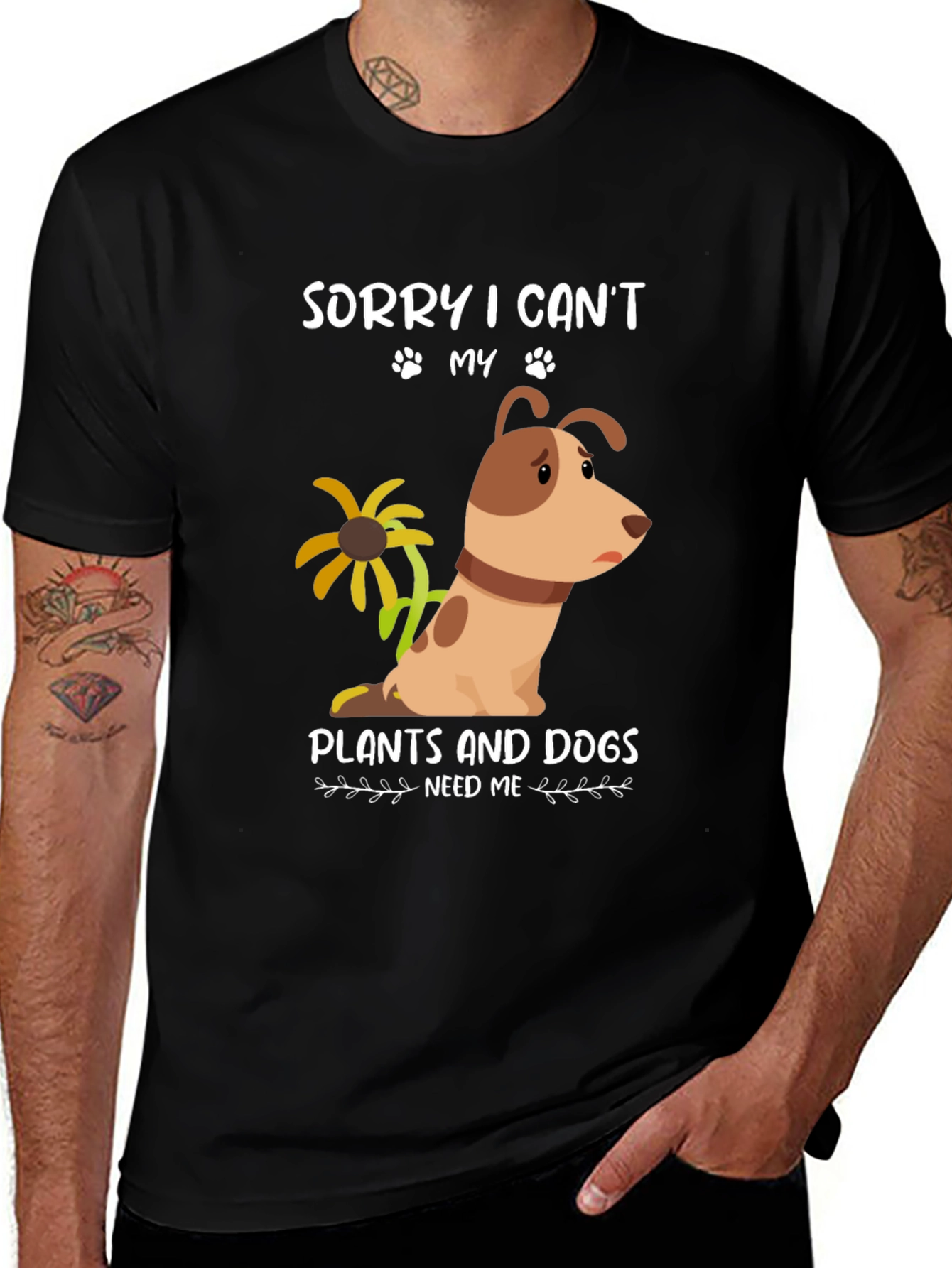 Dog and Plant Lover T-Shirt