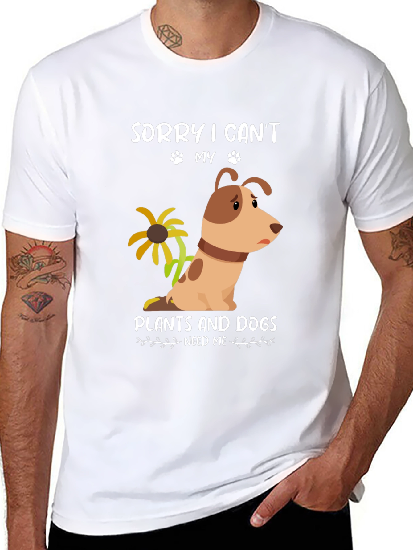 Dog and Plant Lover T-Shirt