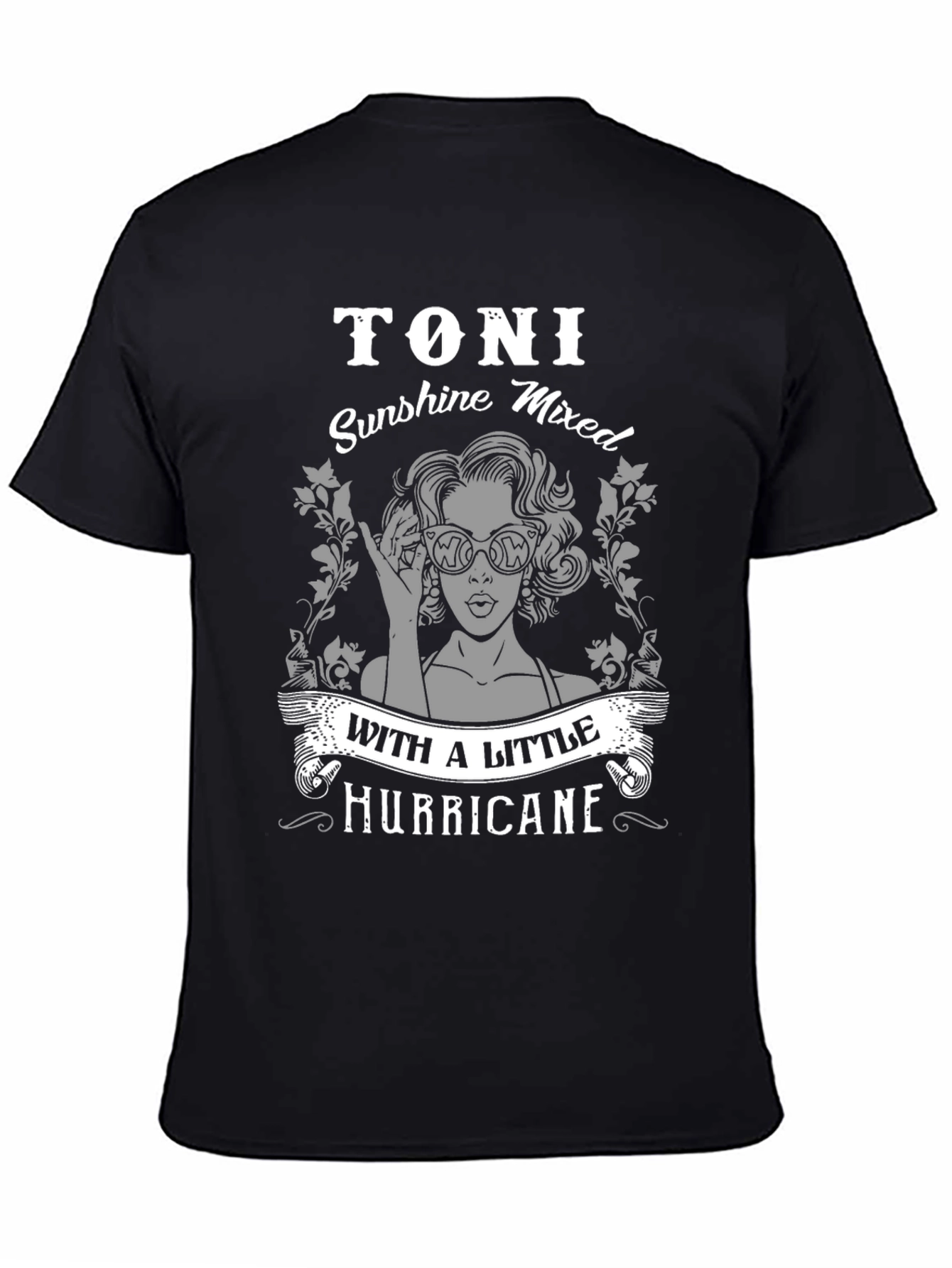 Toni Sunshine & Hurricane T-Shirt - Unisex Black Tee