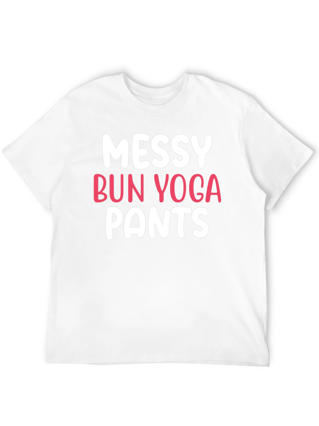 Messy Bun Yoga Pants Graphic T-Shirt