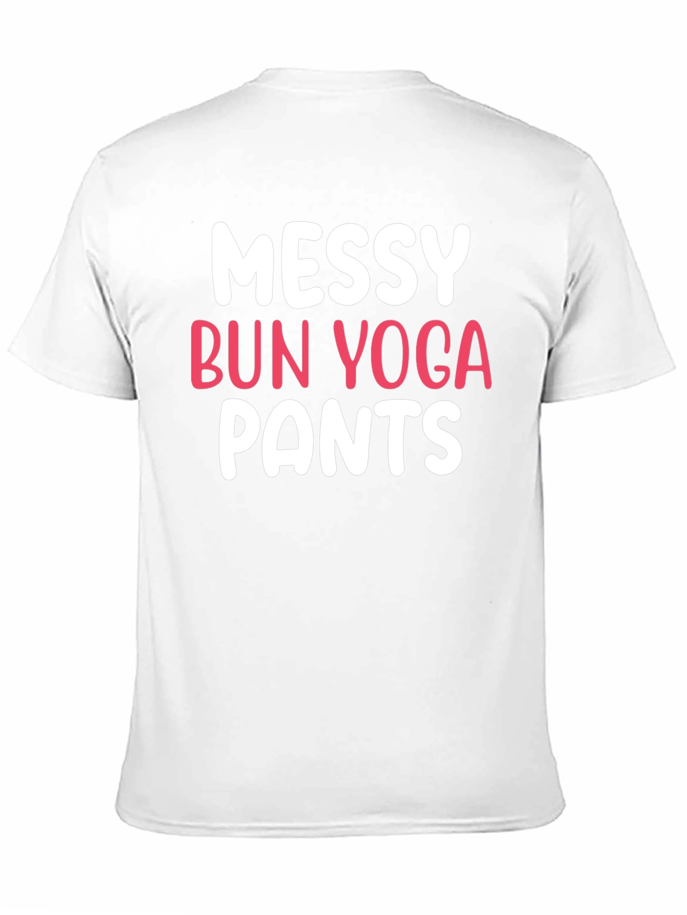 Messy Bun Yoga Pants Graphic T-Shirt