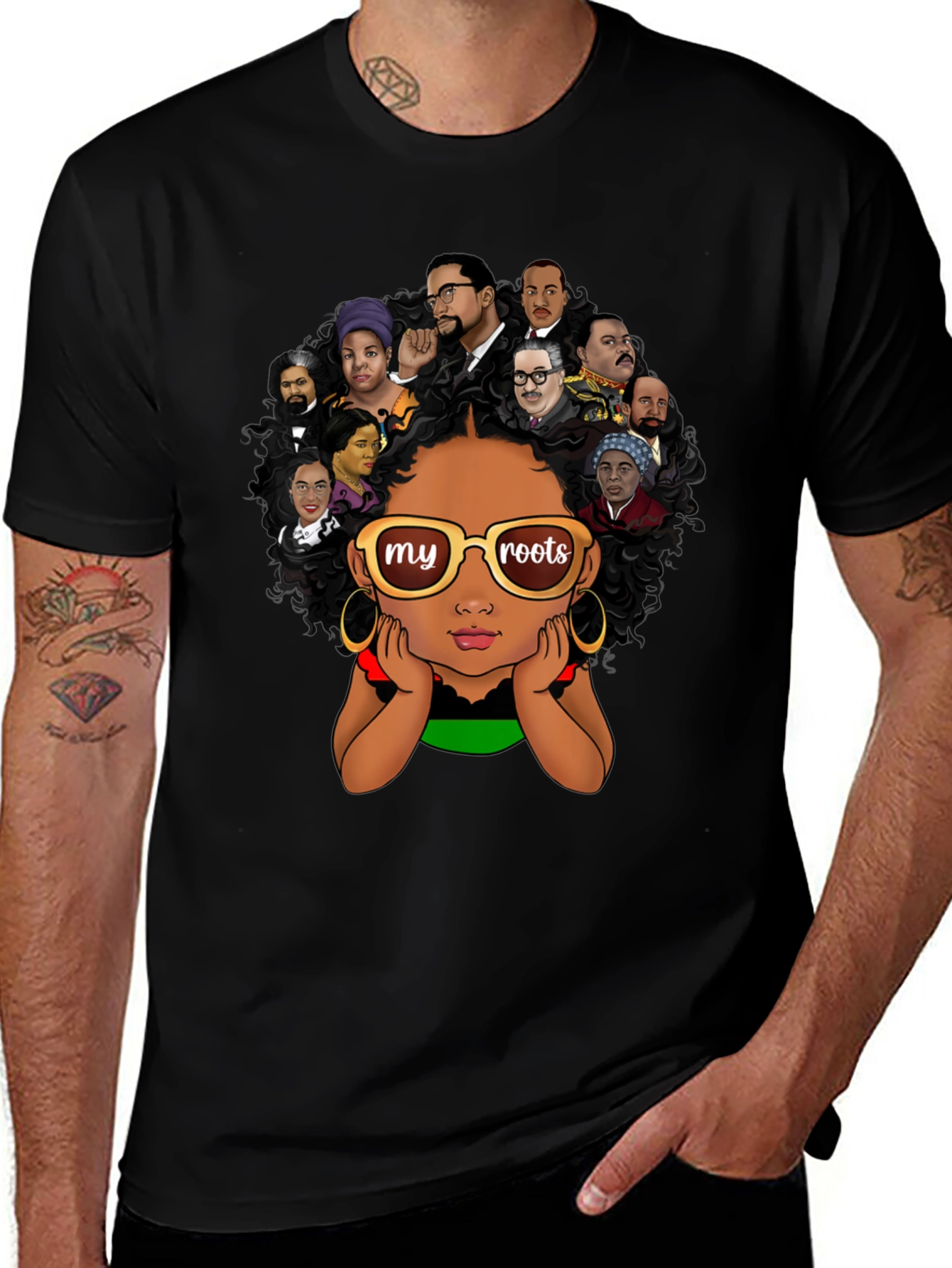 Black Pride My Roots T-Shirt