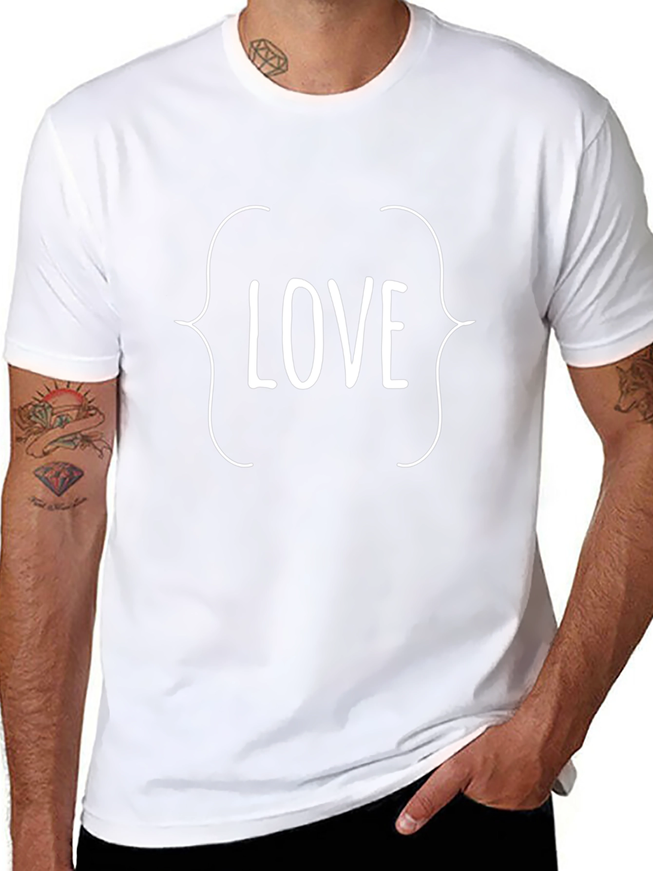 Love Graphic Tee - Stylish Black Cotton T-Shirt