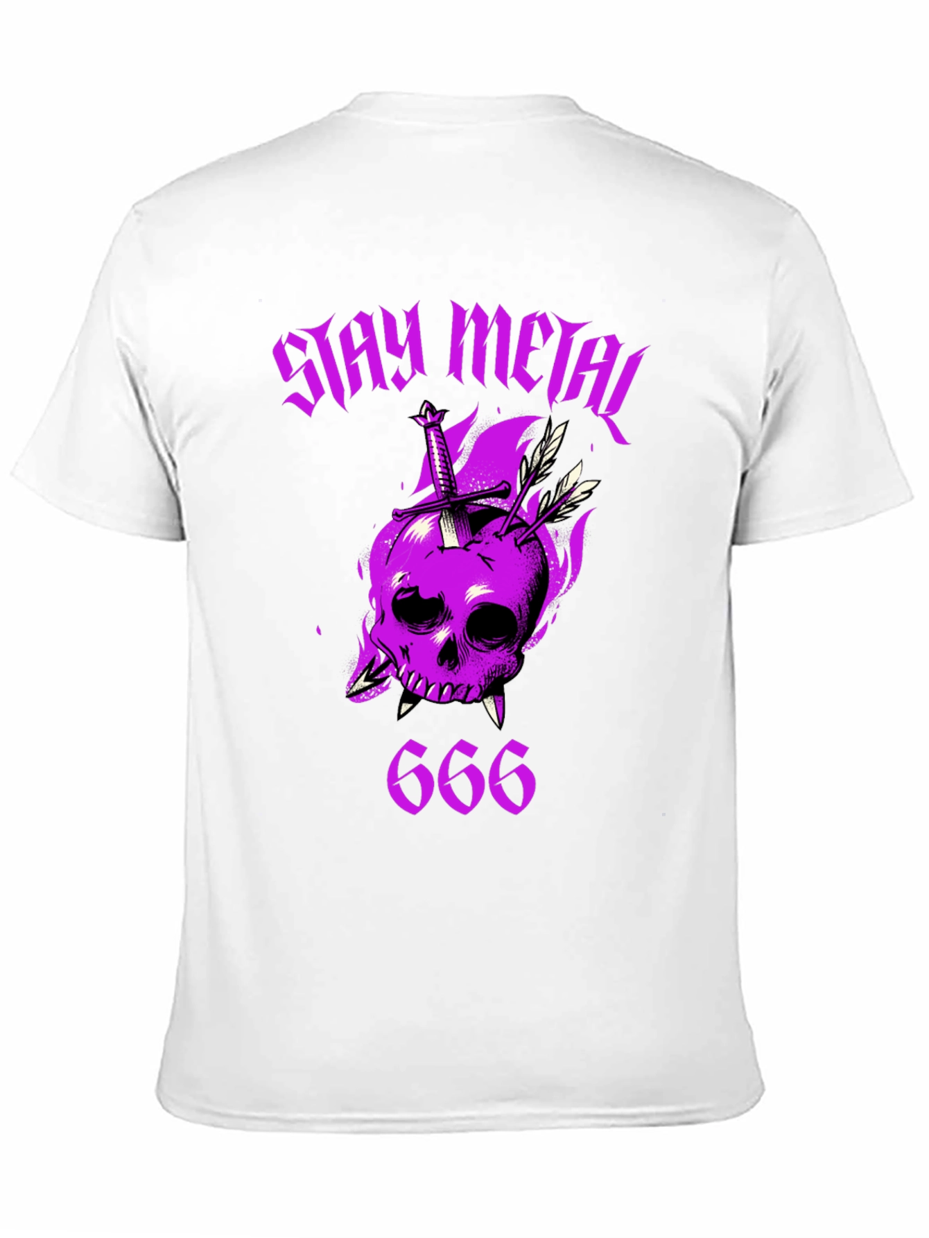 Stay Metal Skull T-Shirt - Heavy Metal Graphic Tee