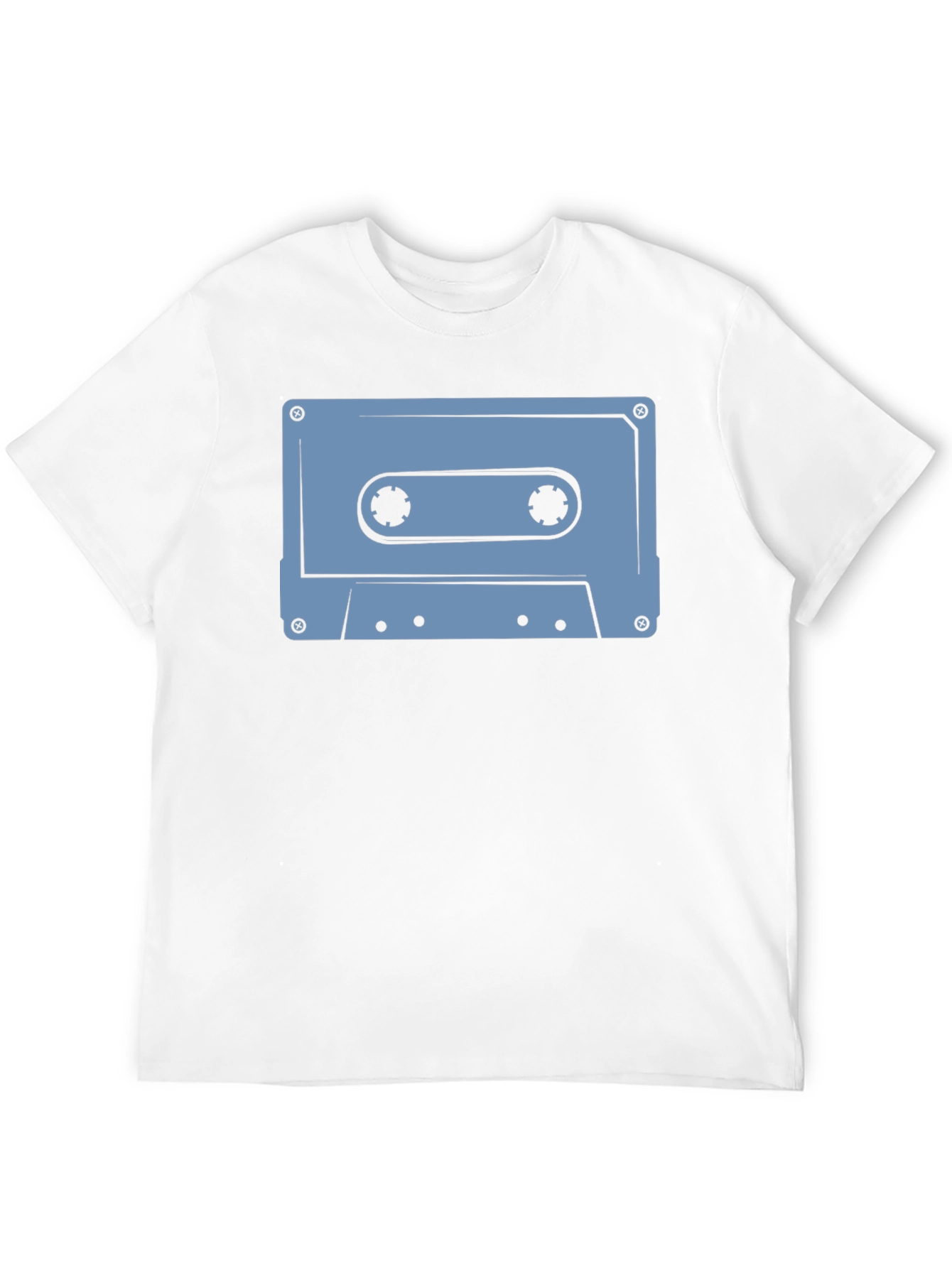 Retro Cassette Tape Graphic T-Shirt - Black
