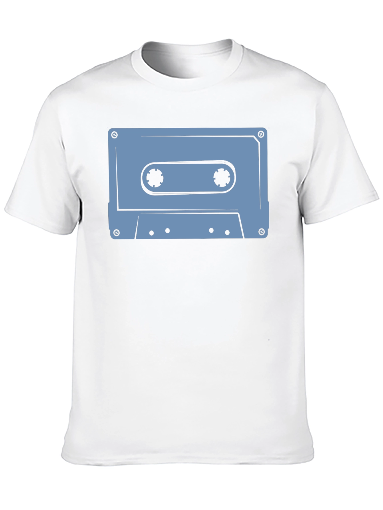 Retro Cassette Tape Graphic T-Shirt - Black