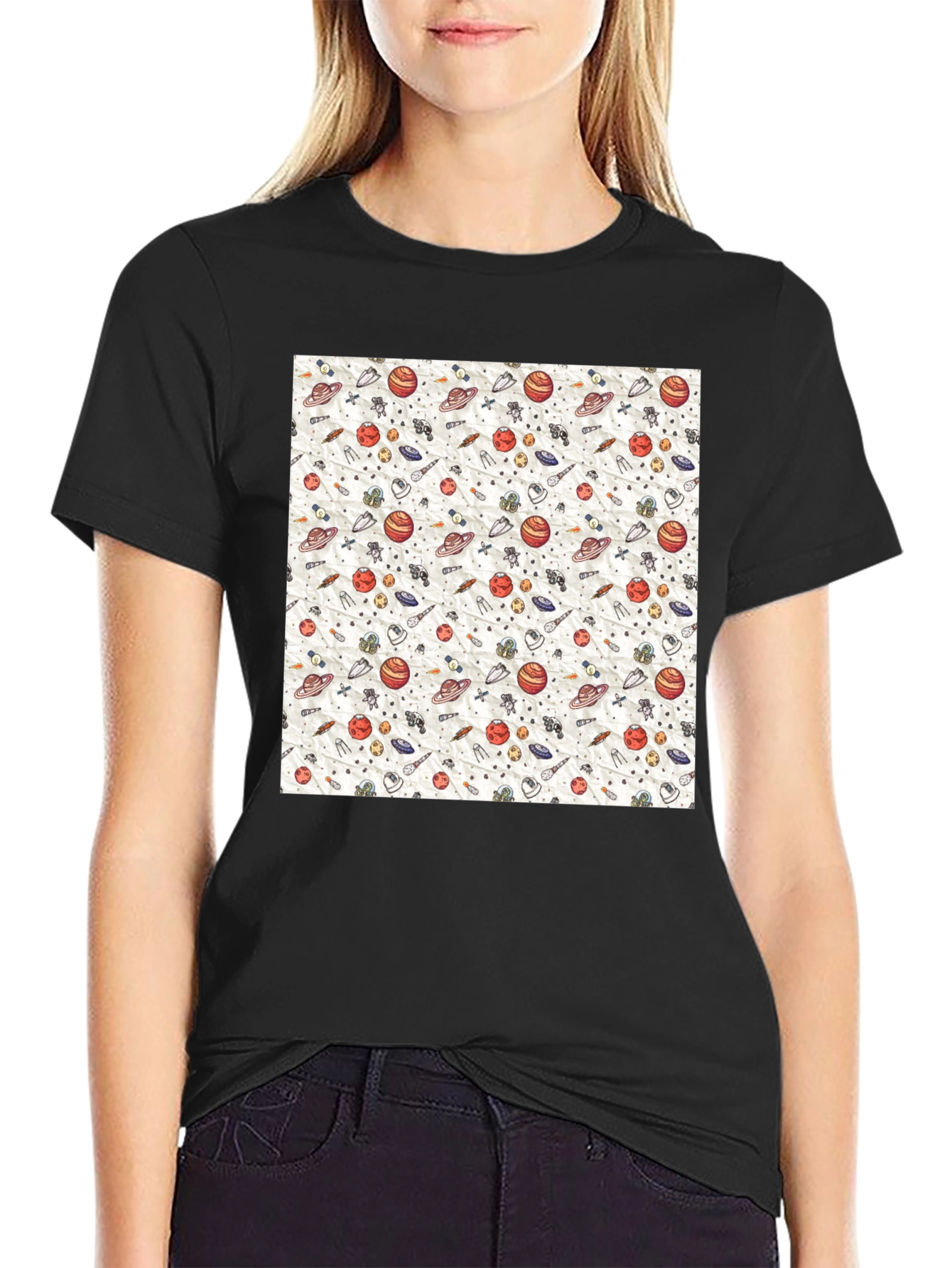 Space Pattern Graphic Tee