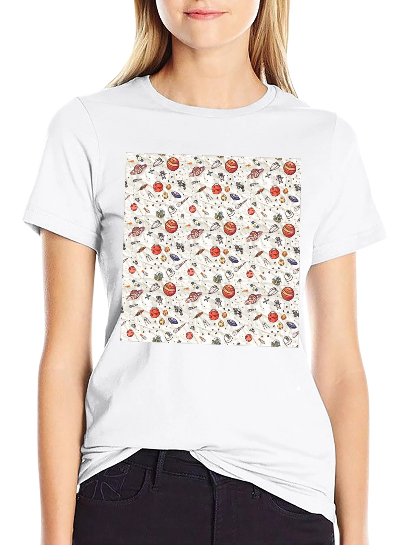 Space Pattern Graphic Tee
