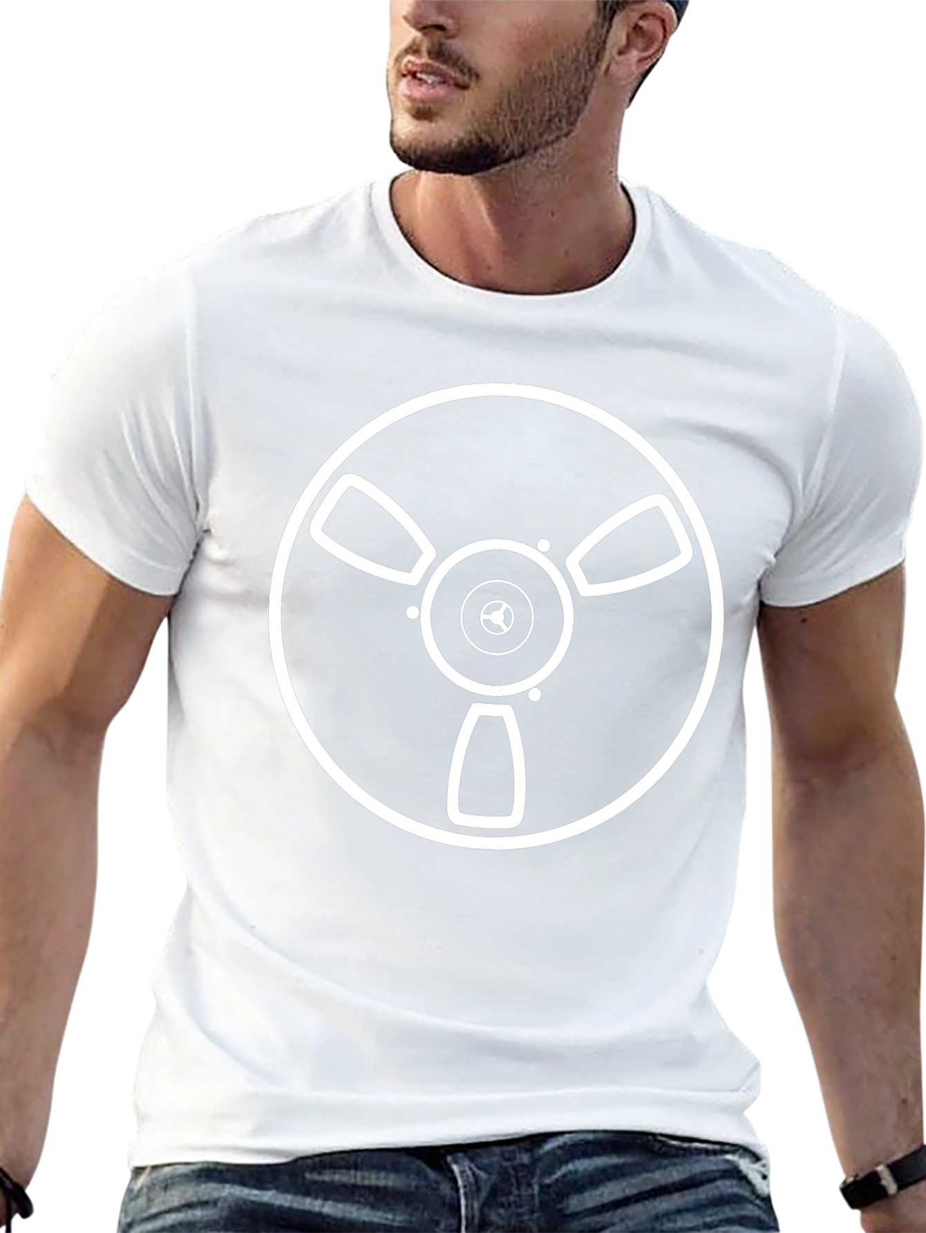 Reel-to-Reel Graphic Tee - Black Cotton T-Shirt