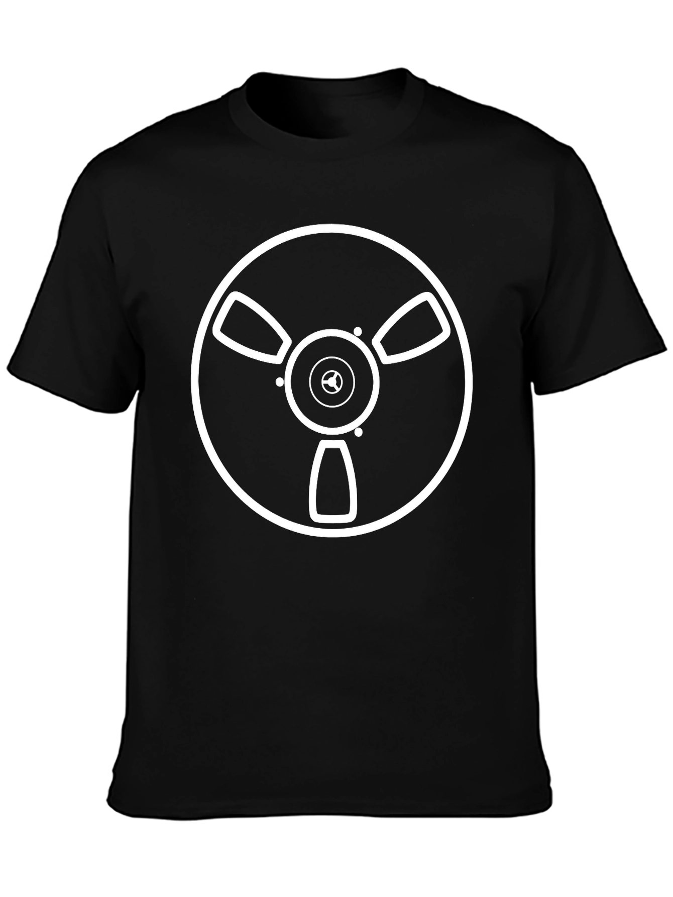 Reel-to-Reel Graphic Tee - Black Cotton T-Shirt