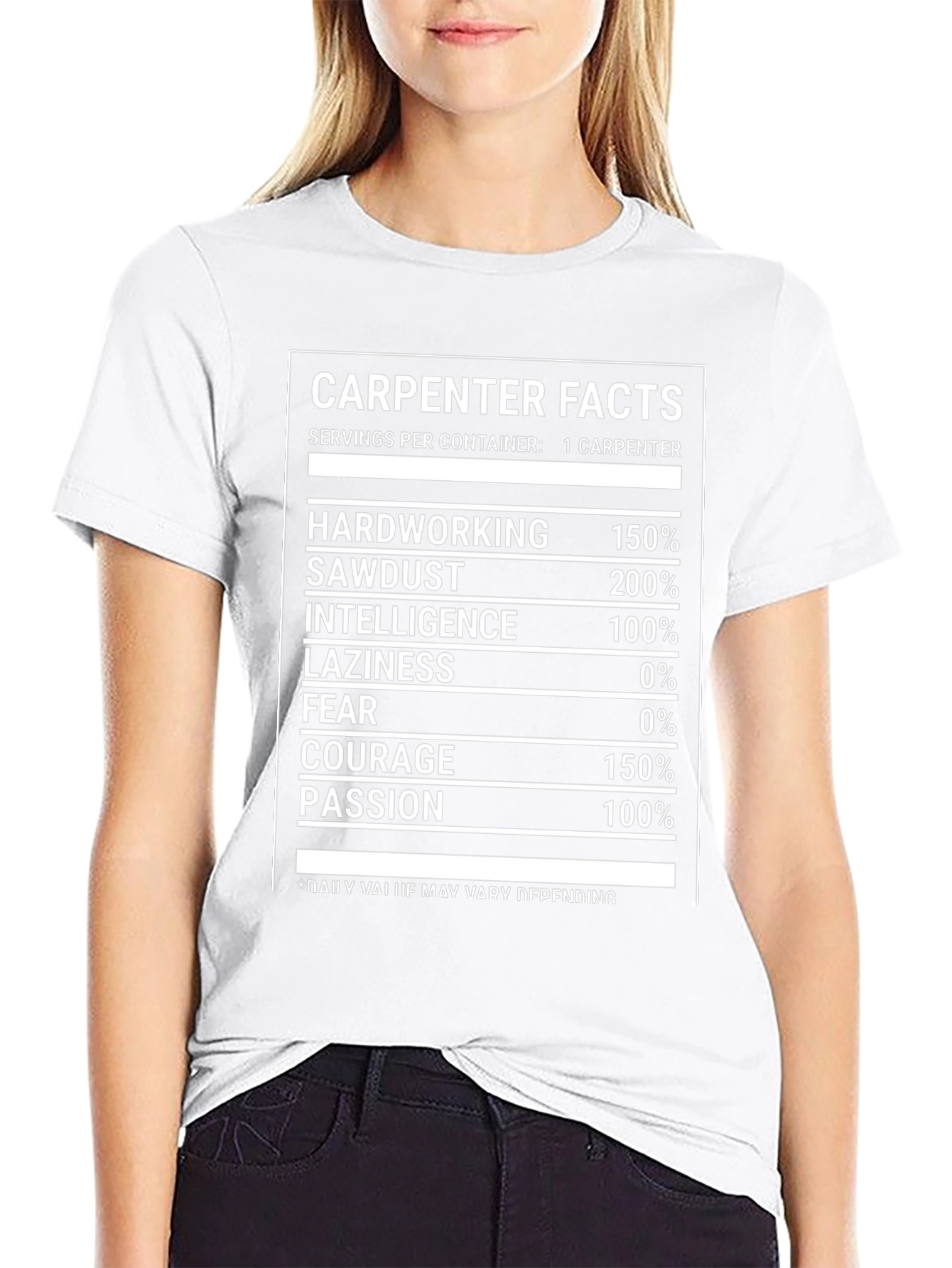 Carpenter Facts Novelty Graphic T-Shirt