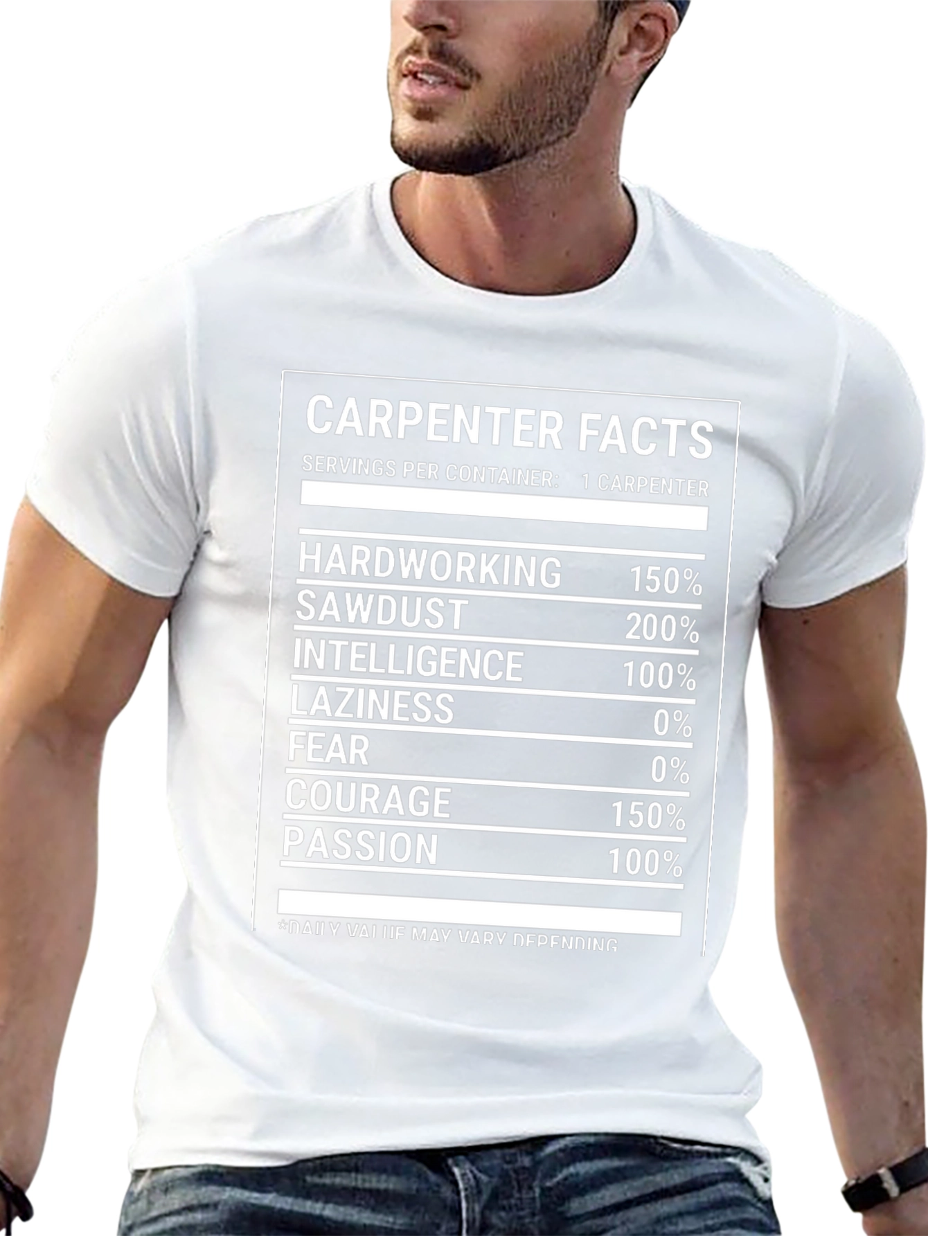 Carpenter Facts Novelty Graphic T-Shirt