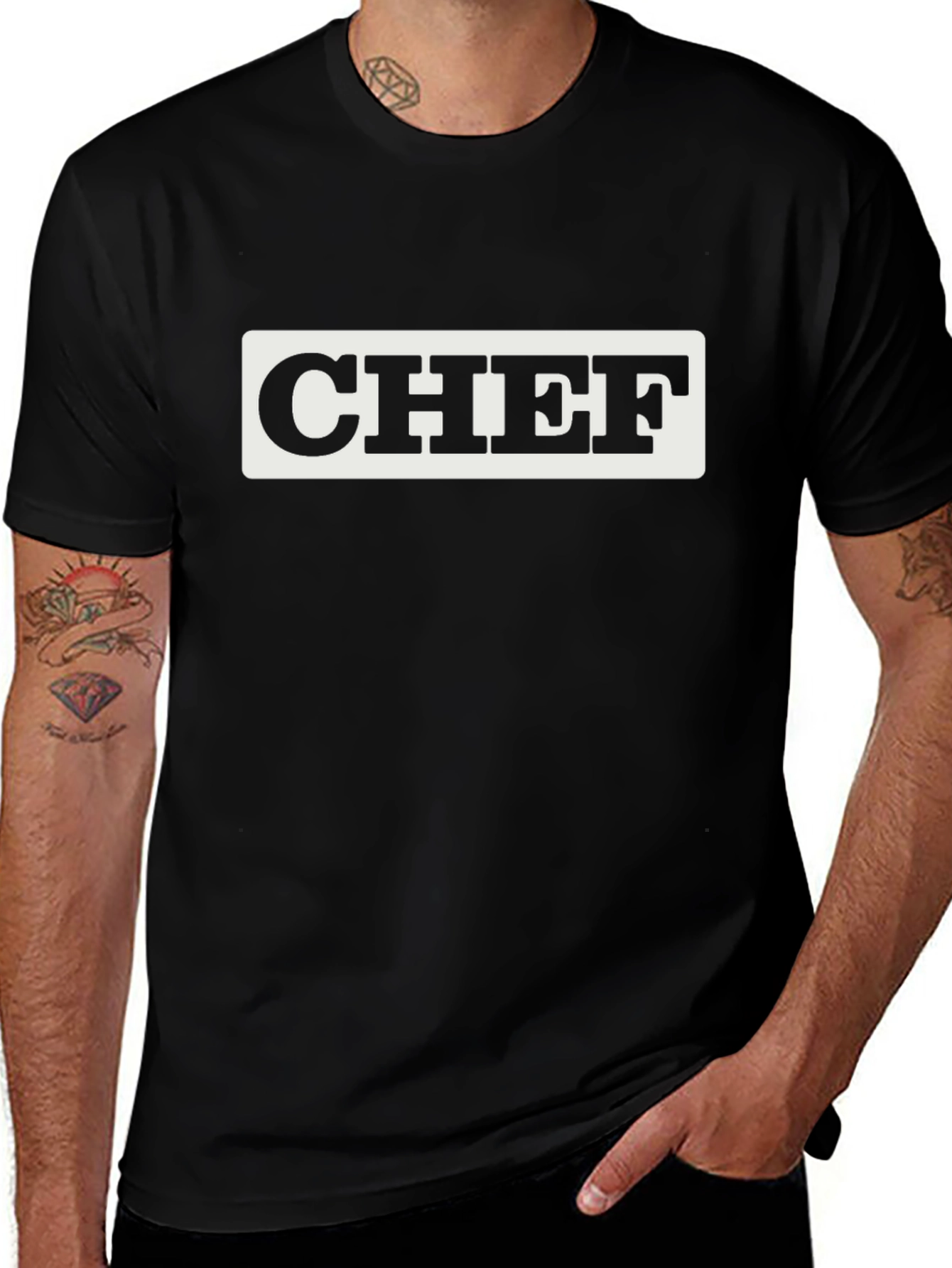 Chef T-Shirt - Bold Black Tee