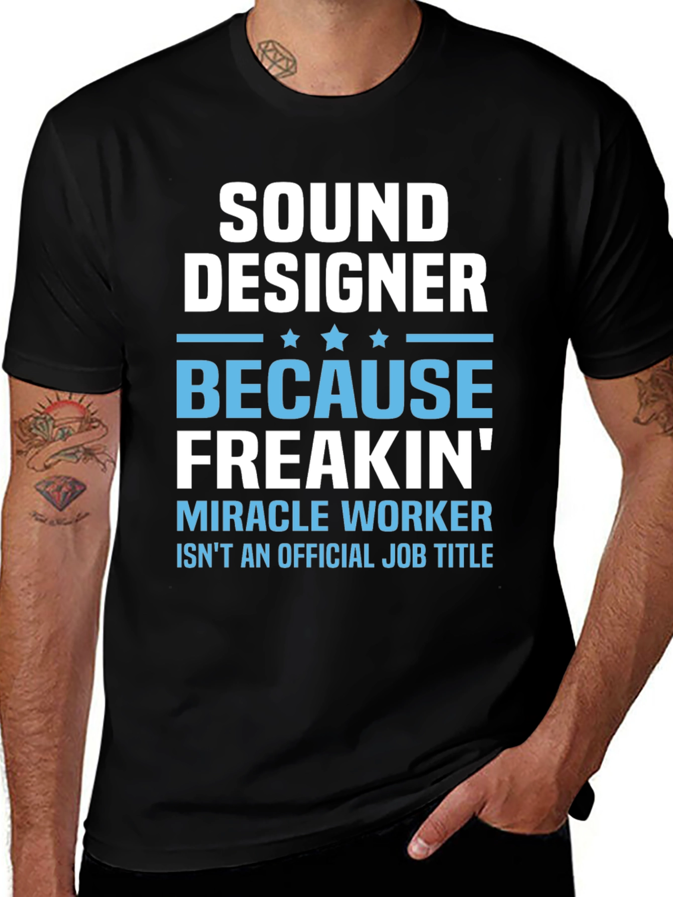 Sound Designer Funny Job Title Graphic T-Shirt