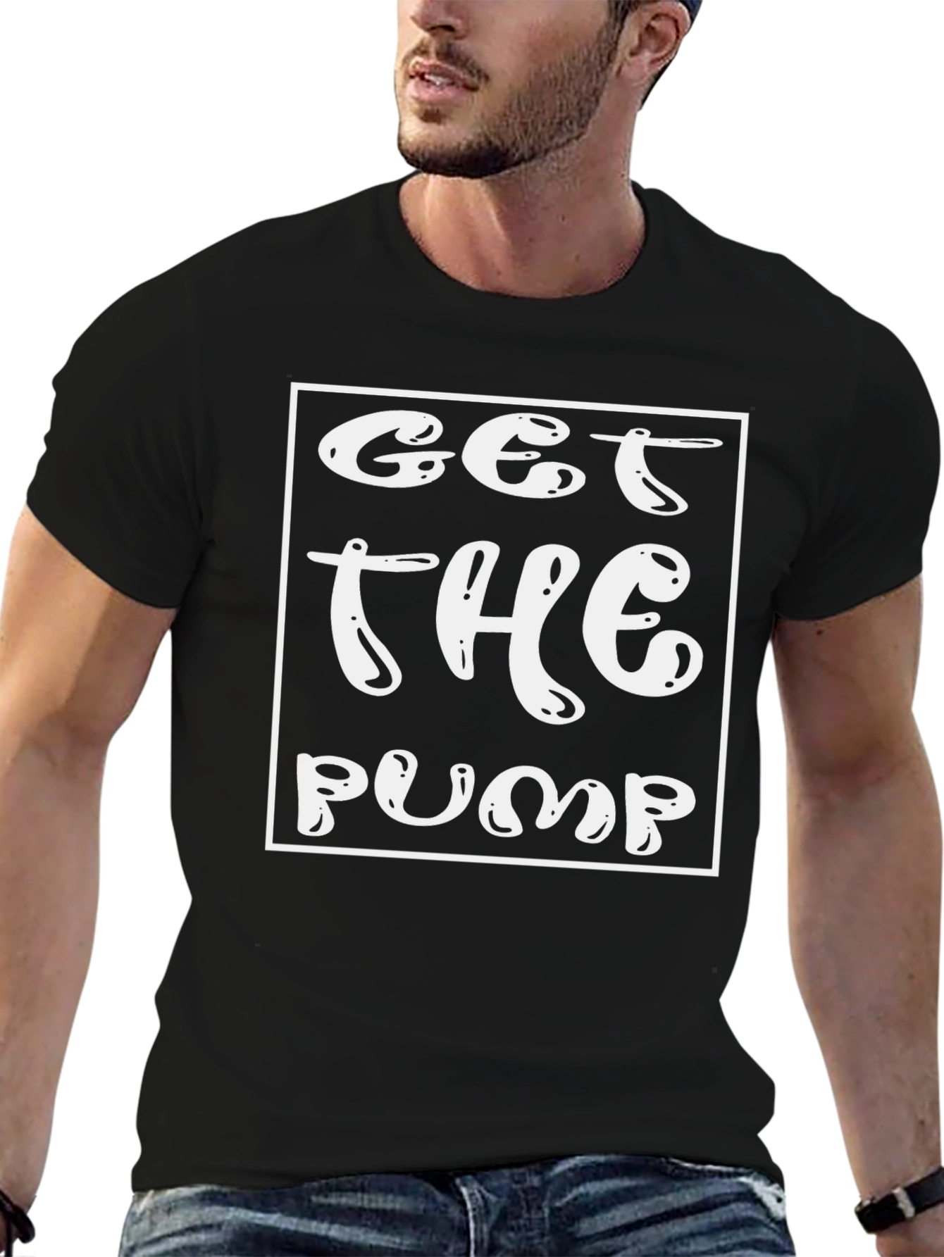 Get The Pump Black Graphic T-Shirt - Fitness Apparel