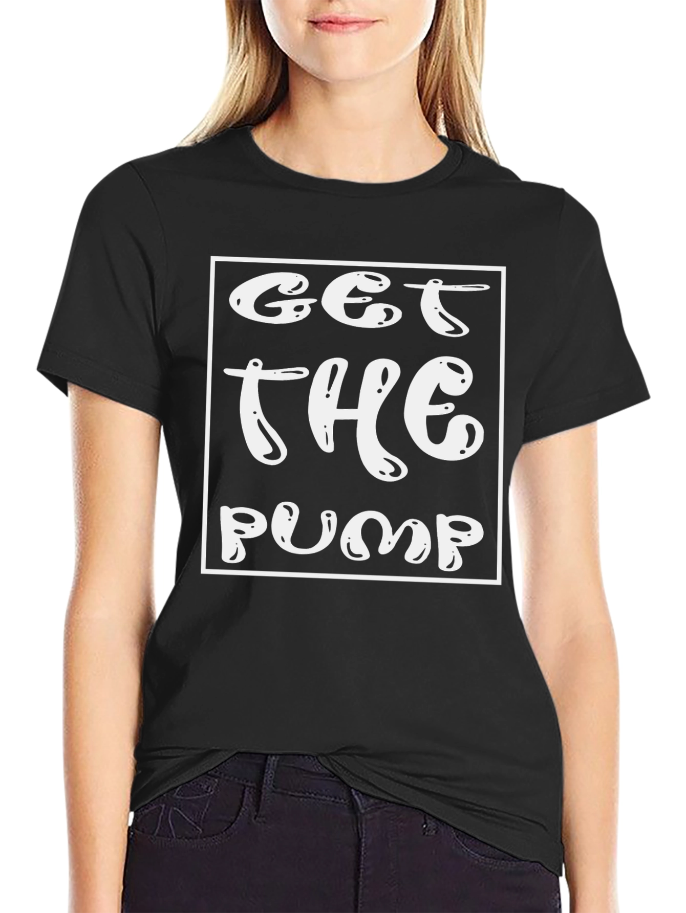 Get The Pump Black Graphic T-Shirt - Fitness Apparel