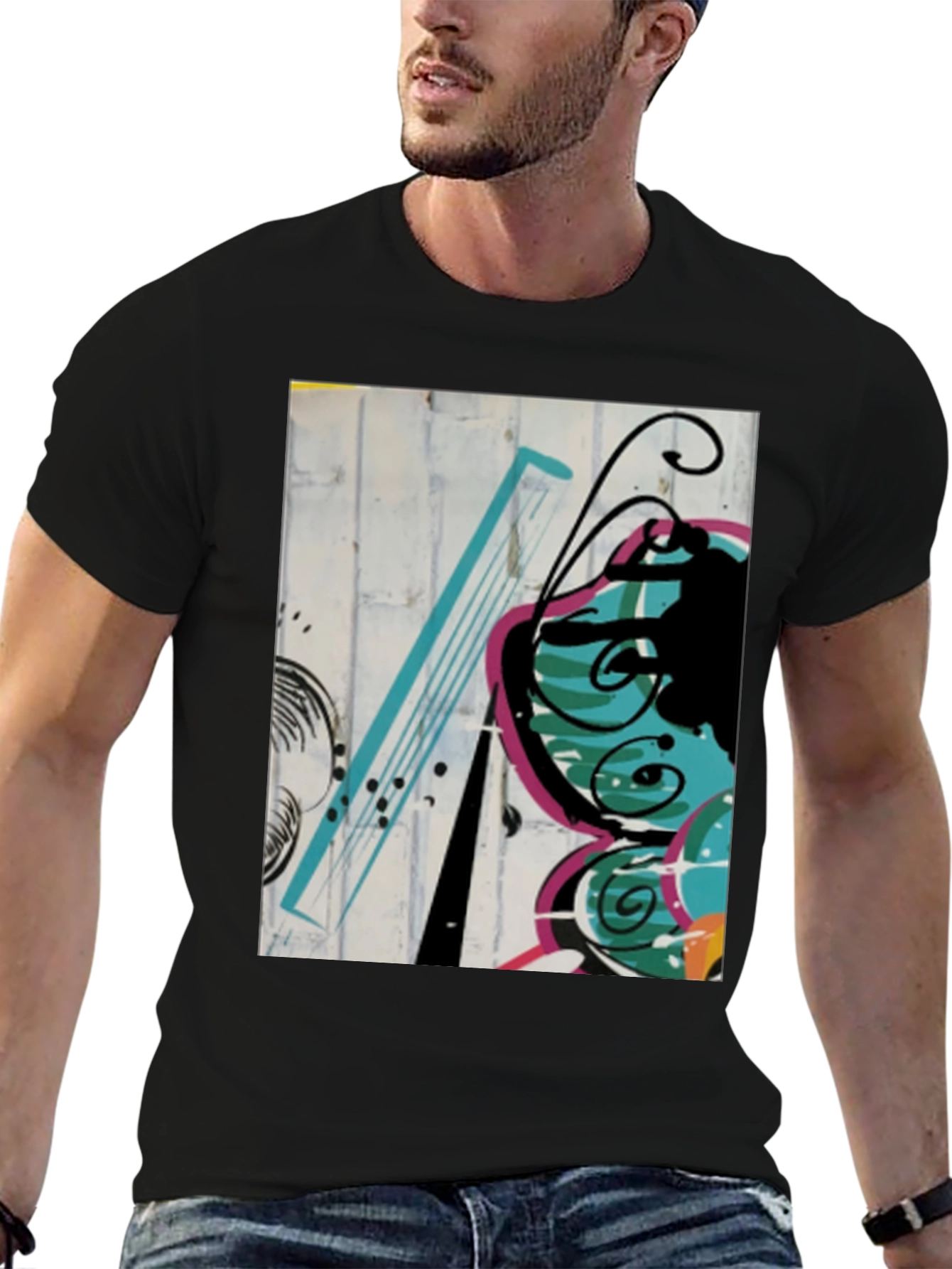 Abstract Butterfly Graphic Tee