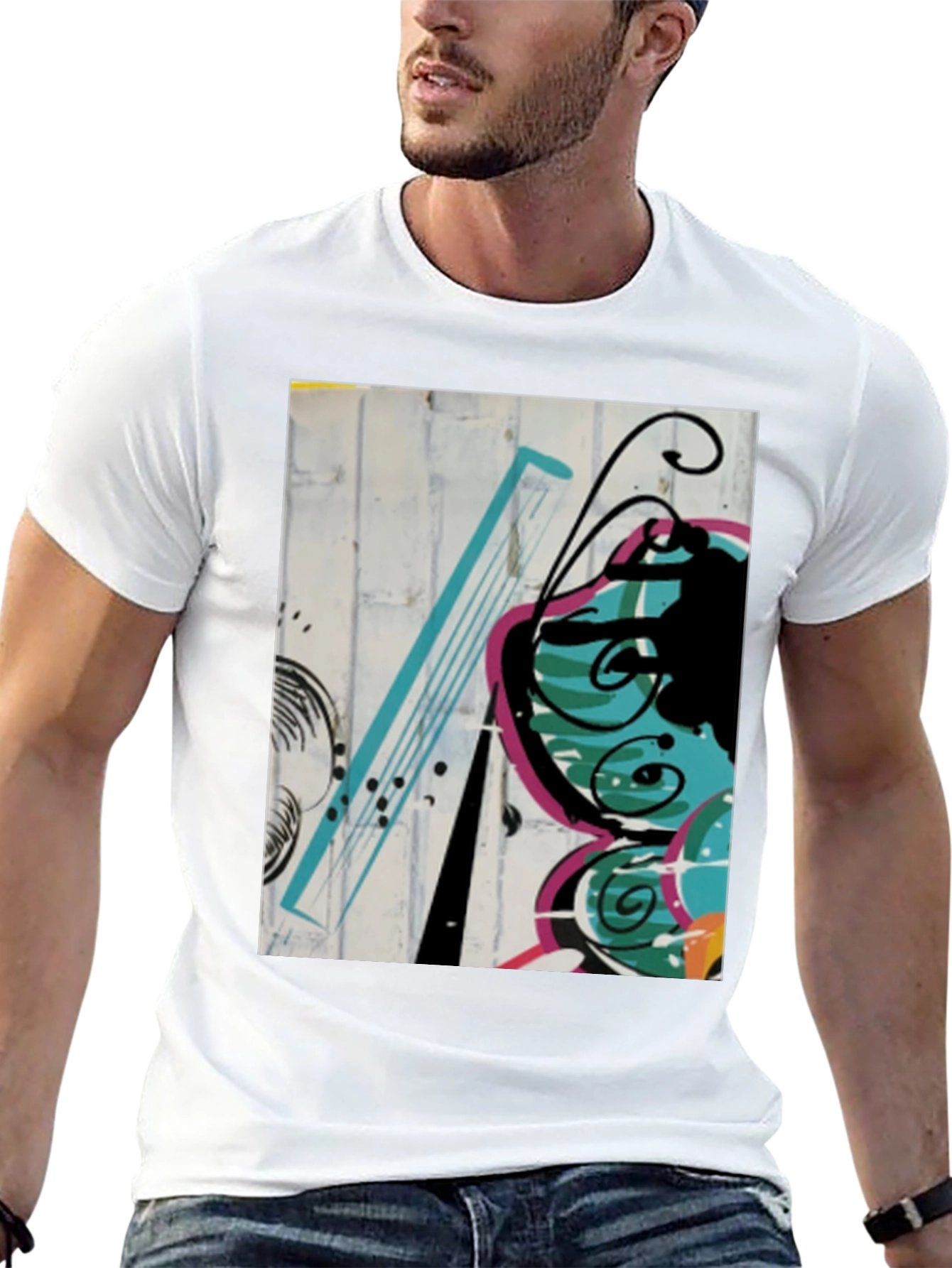 Abstract Butterfly Graphic Tee