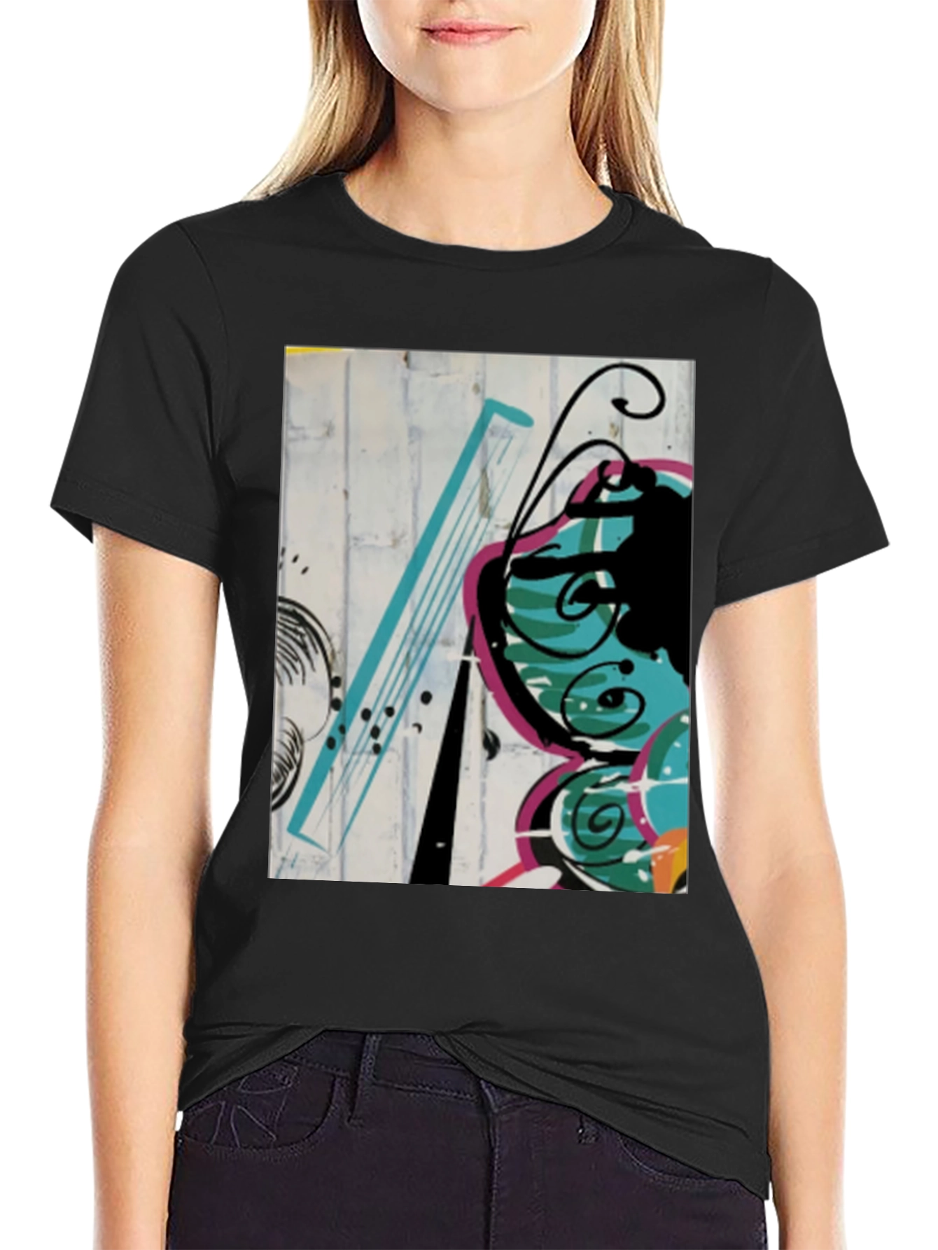 Abstract Butterfly Graphic Tee