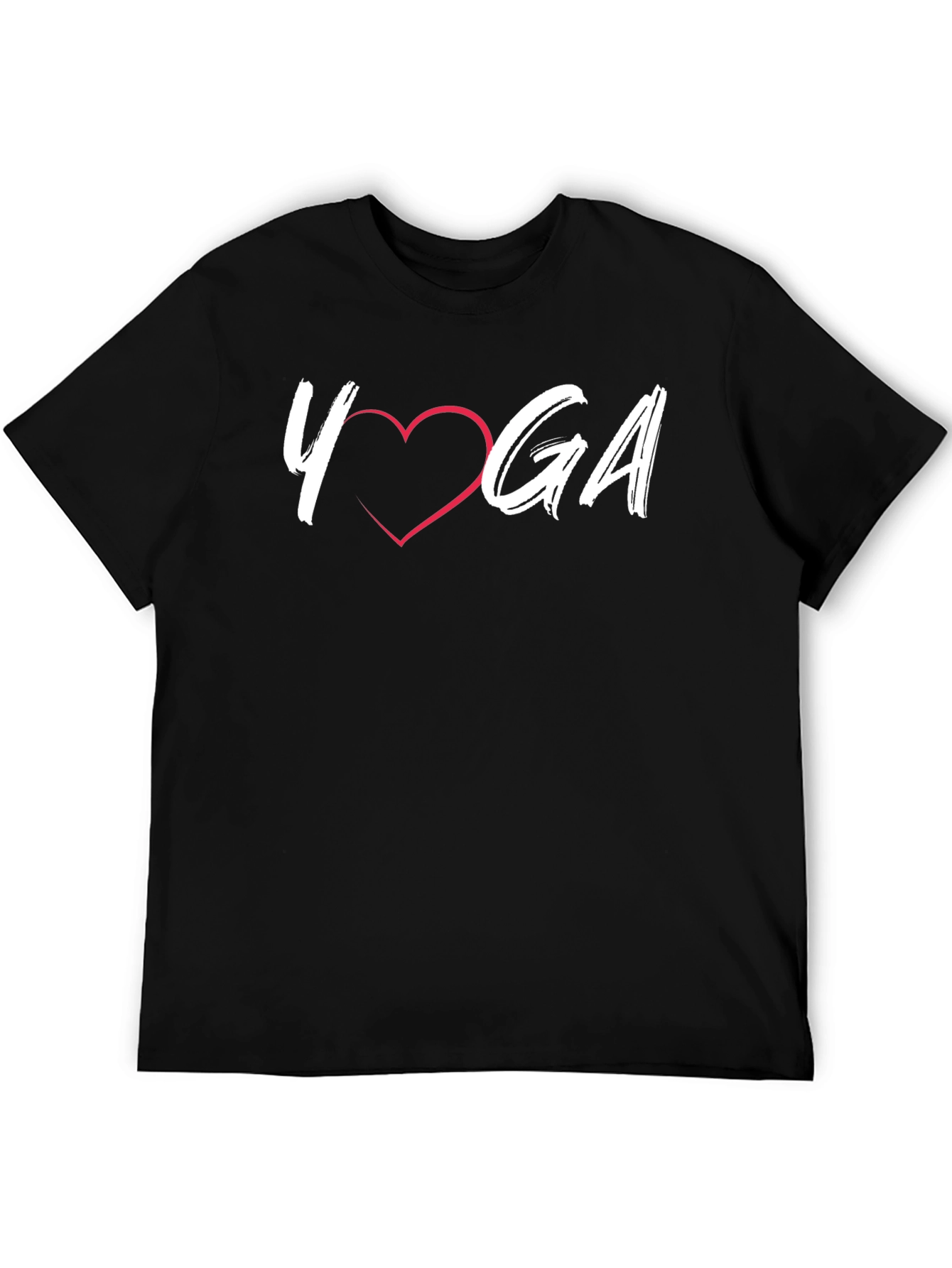 Yoga Love Graphic T-Shirt - Black