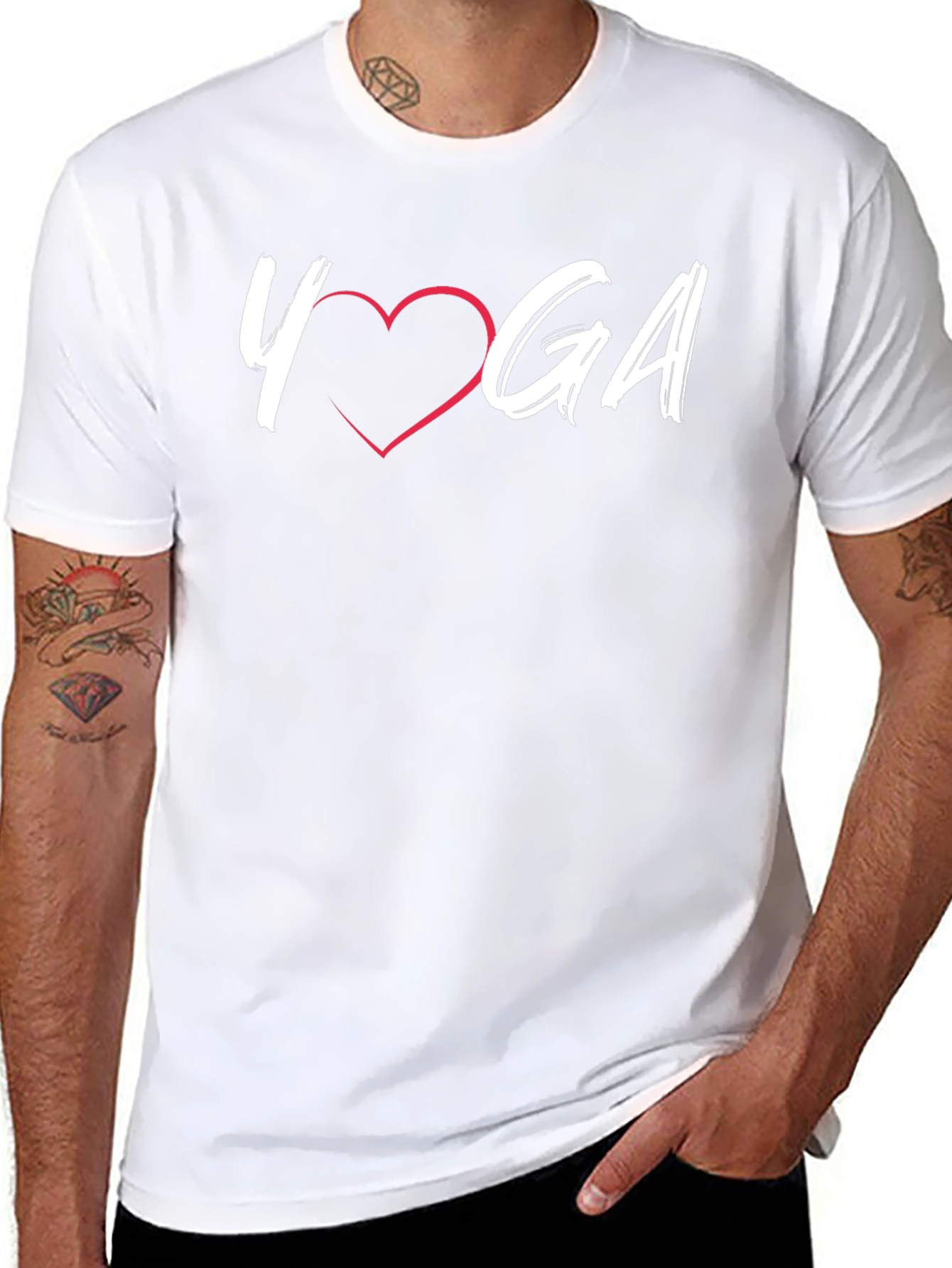 Yoga Love Graphic T-Shirt - Black