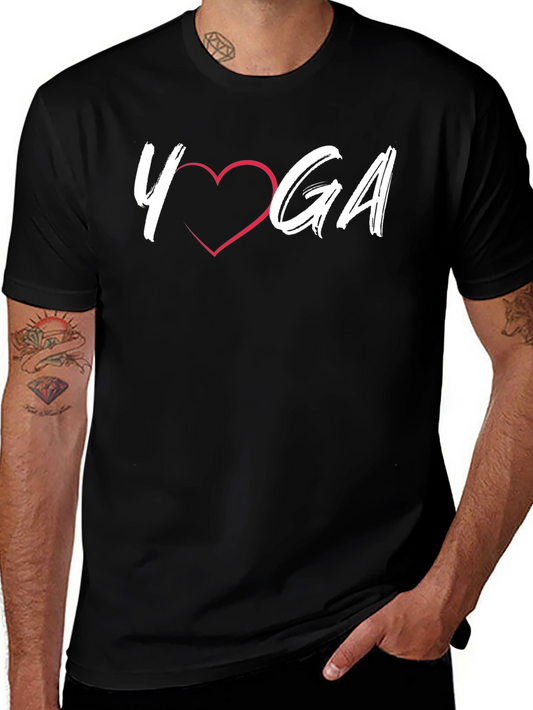 Yoga Love Graphic T-Shirt - Black