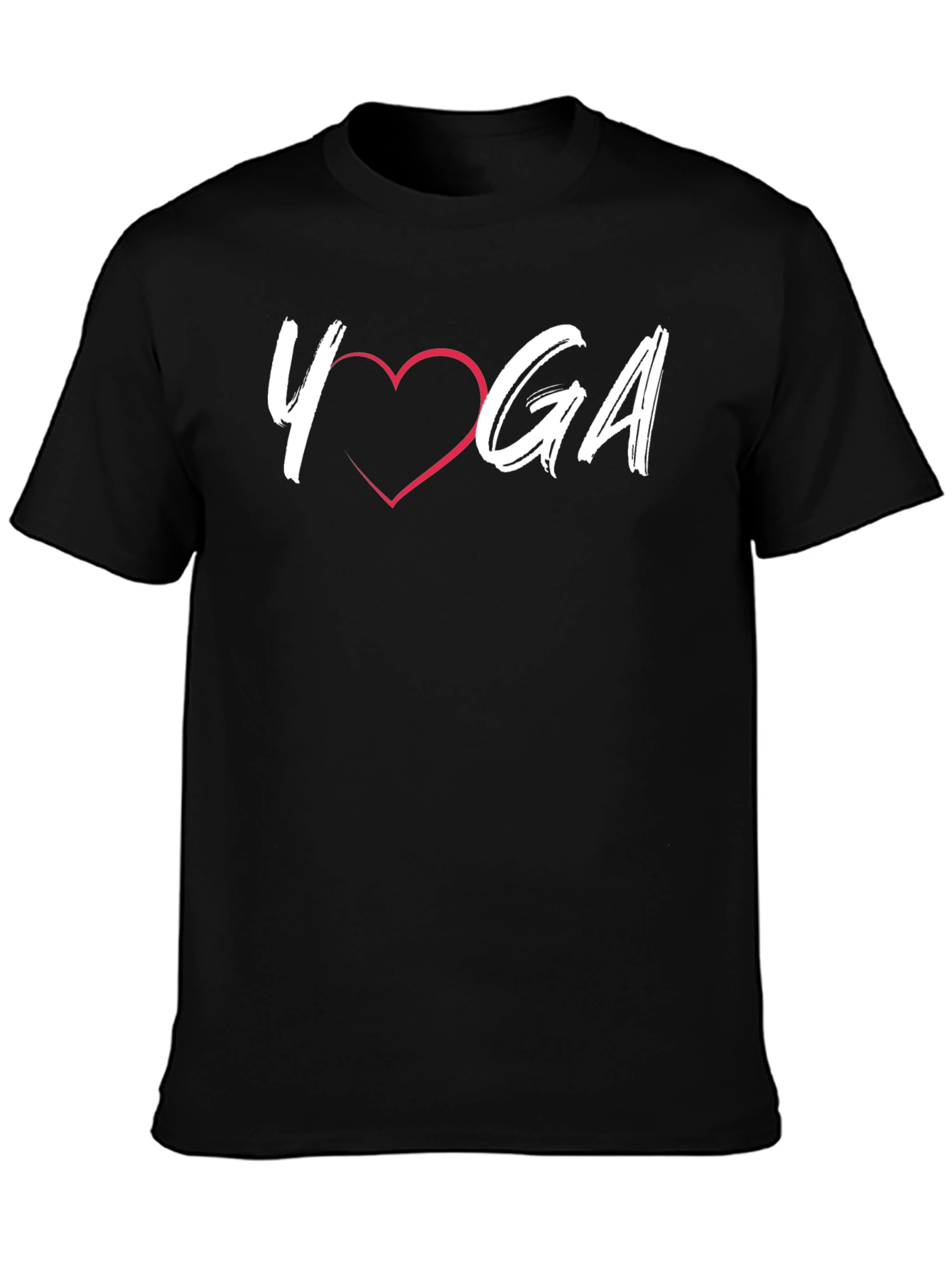 Yoga Love Graphic T-Shirt - Black