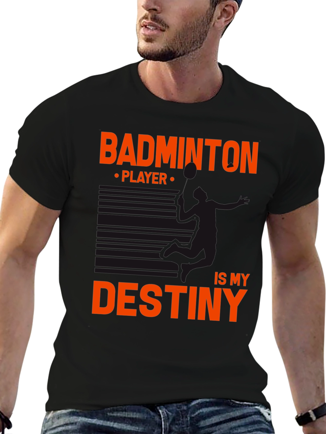 Badminton Destiny Tee - Sporty Graphic T-Shirt