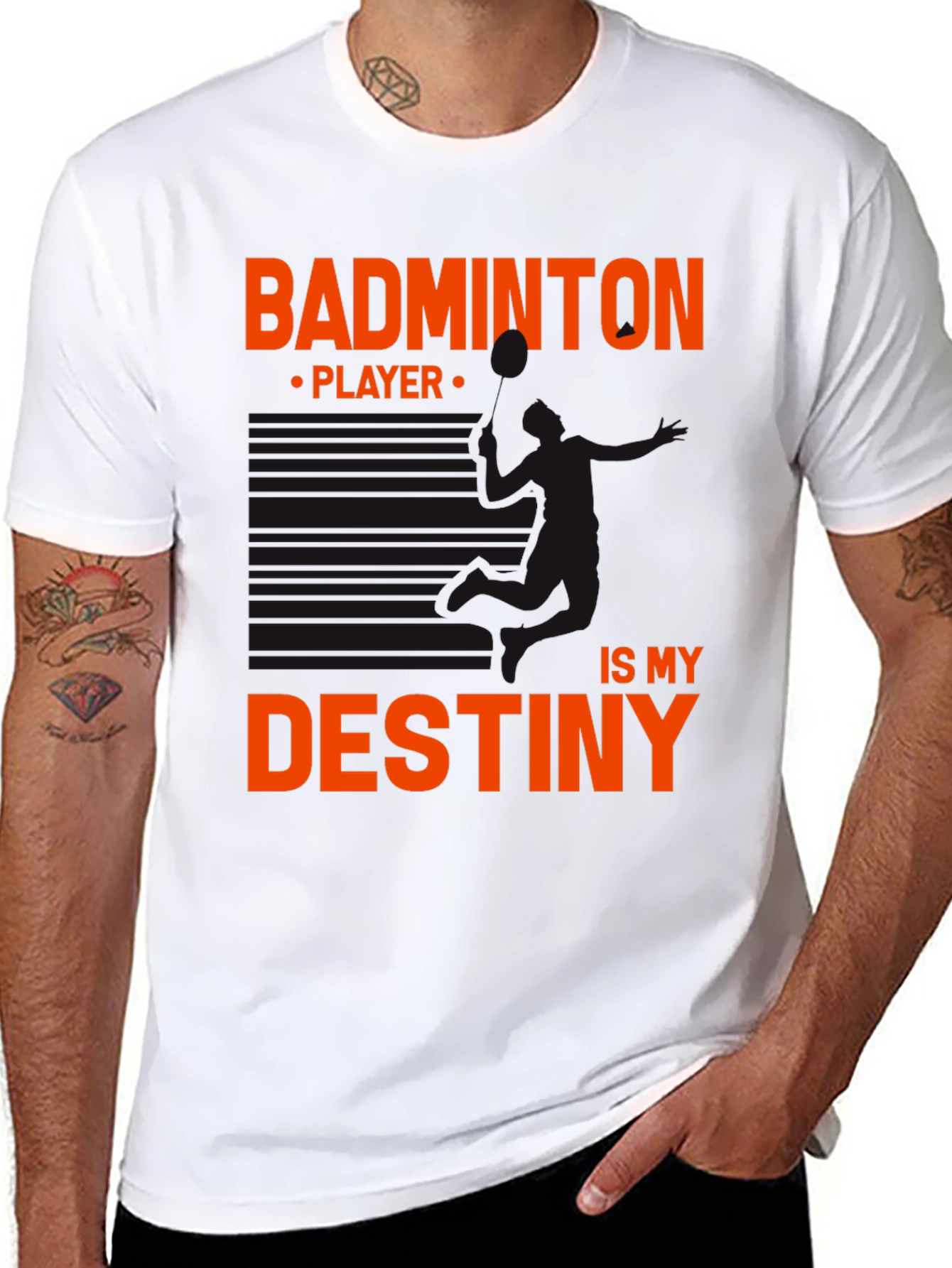 Badminton Destiny Tee - Sporty Graphic T-Shirt