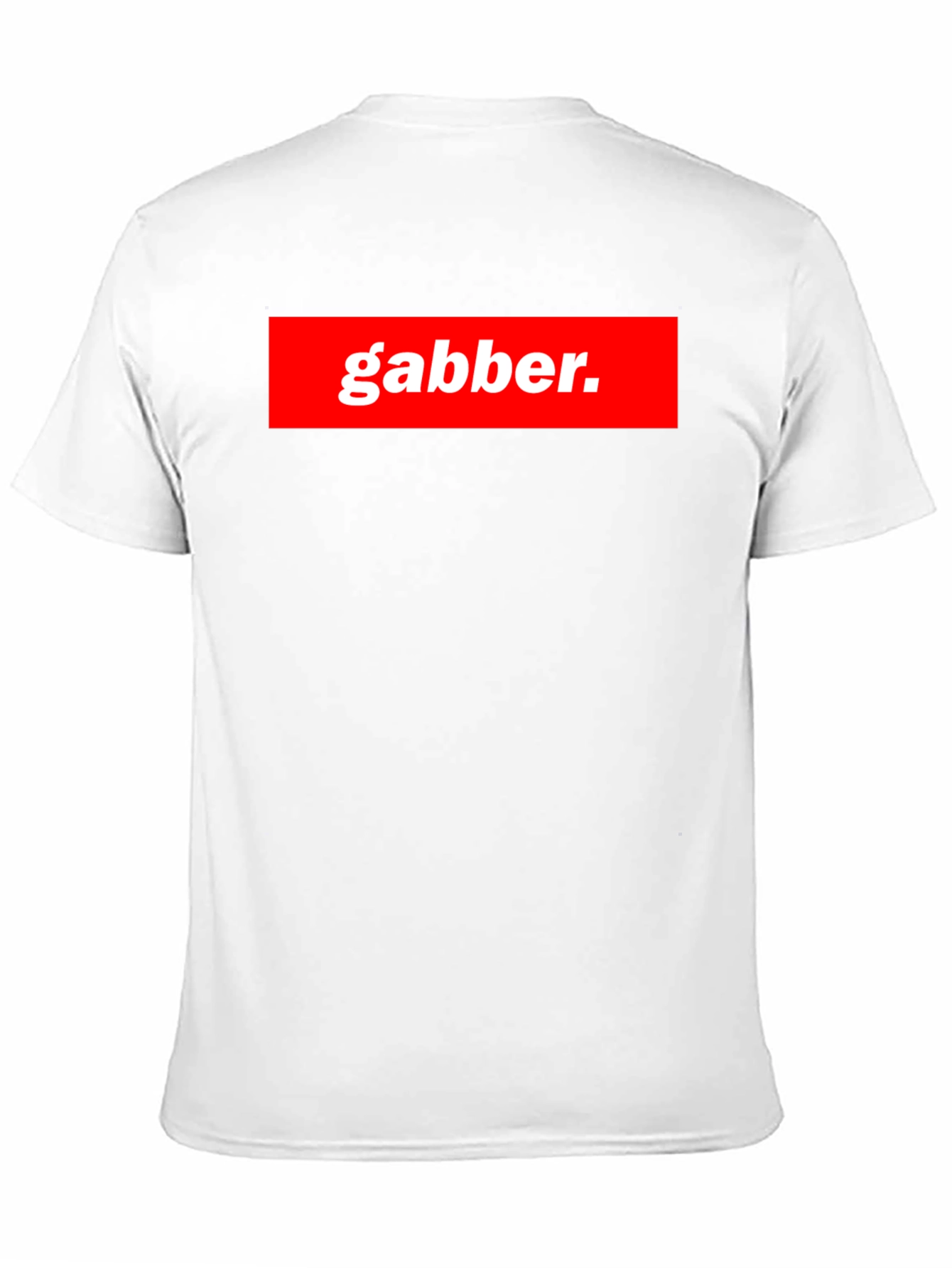 Gabber T-Shirt - Red Box Logo - Unique Design