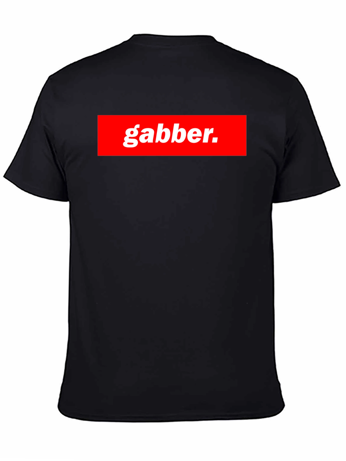 Gabber T-Shirt - Red Box Logo - Unique Design