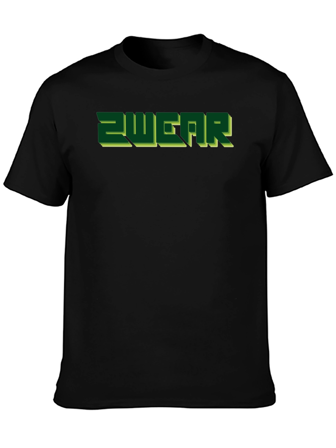 2WEAR Mens Black Graphic Tee