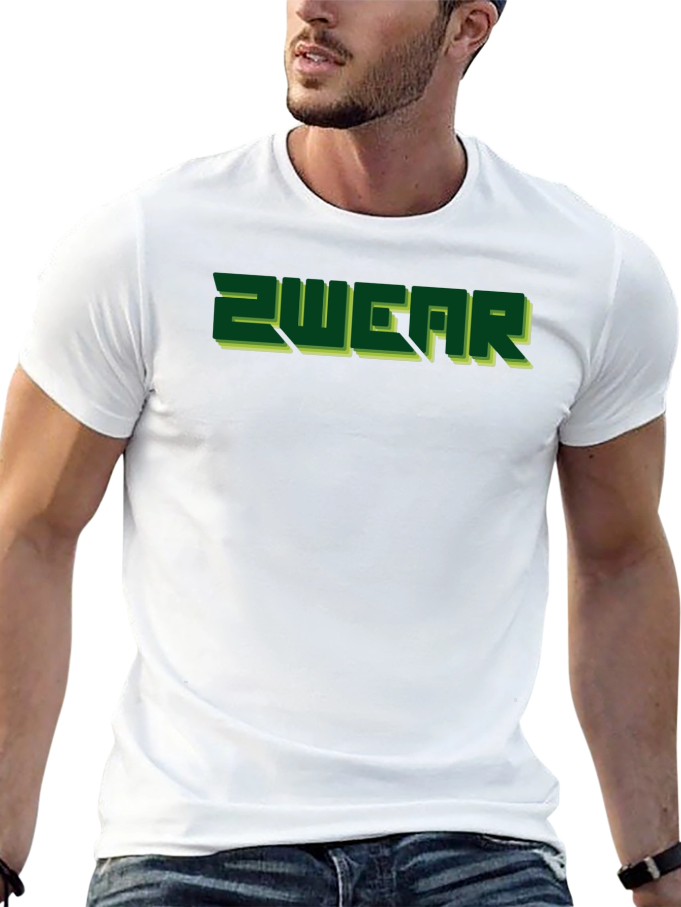 2WEAR Mens Black Graphic Tee