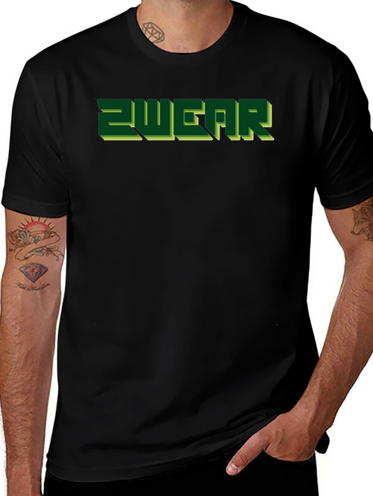 2WEAR Mens Black Graphic Tee