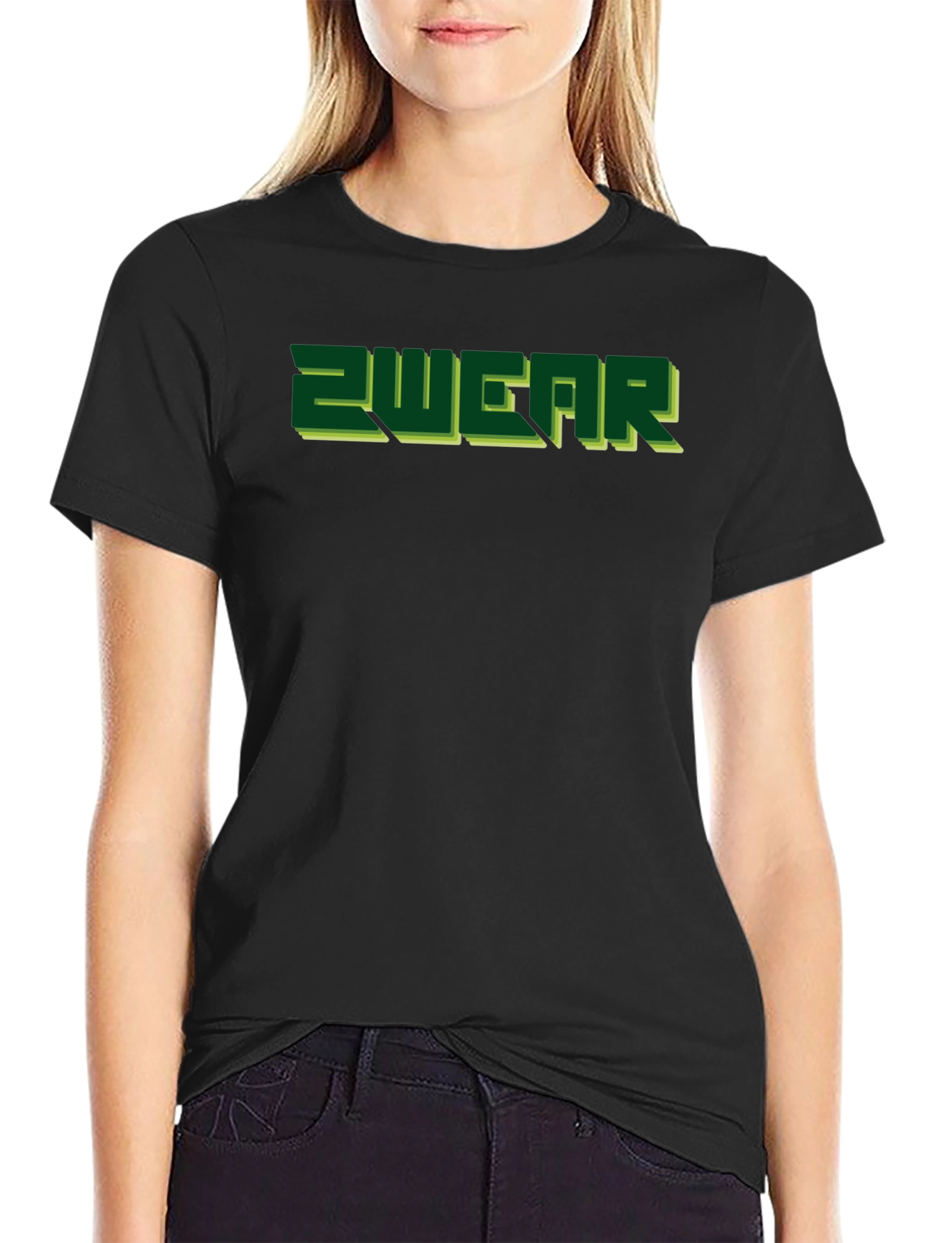 2WEAR Mens Black Graphic Tee